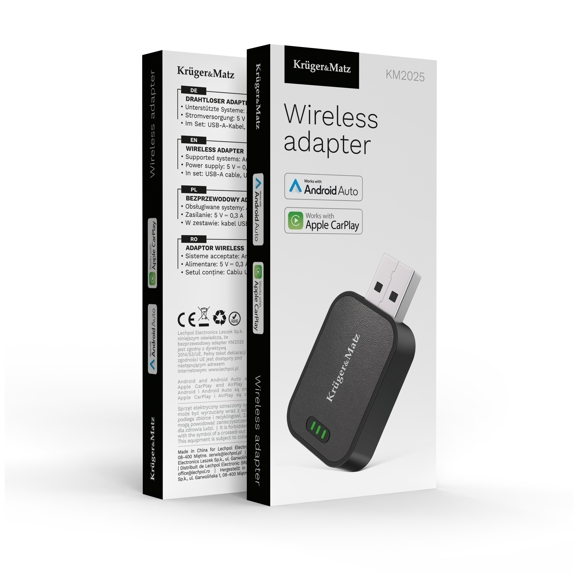 Adapter bezprzewodowy CarPlay - Android Auto