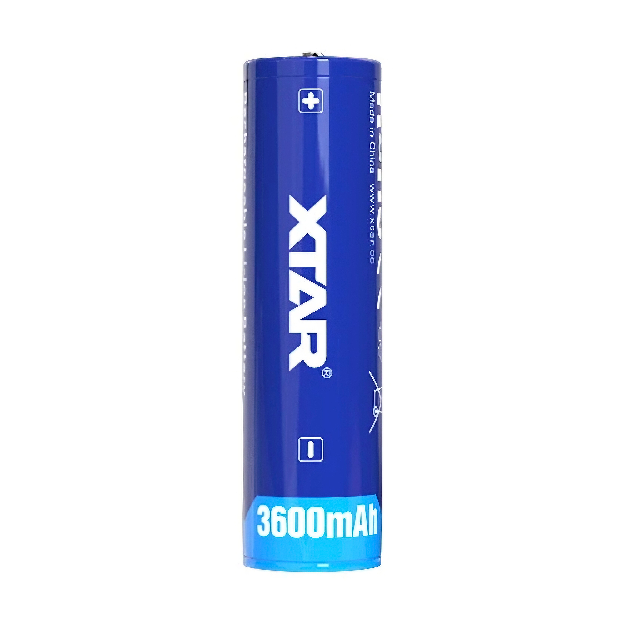 XTAR 18650 3.7V Li- ion 3600 MAh akumuliatorius su apsauga