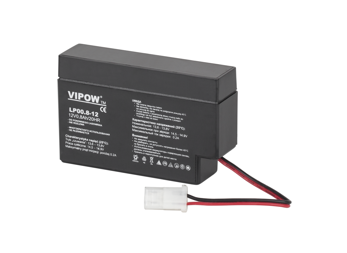 VIPOW 12V 0.8Ah gelis baterija