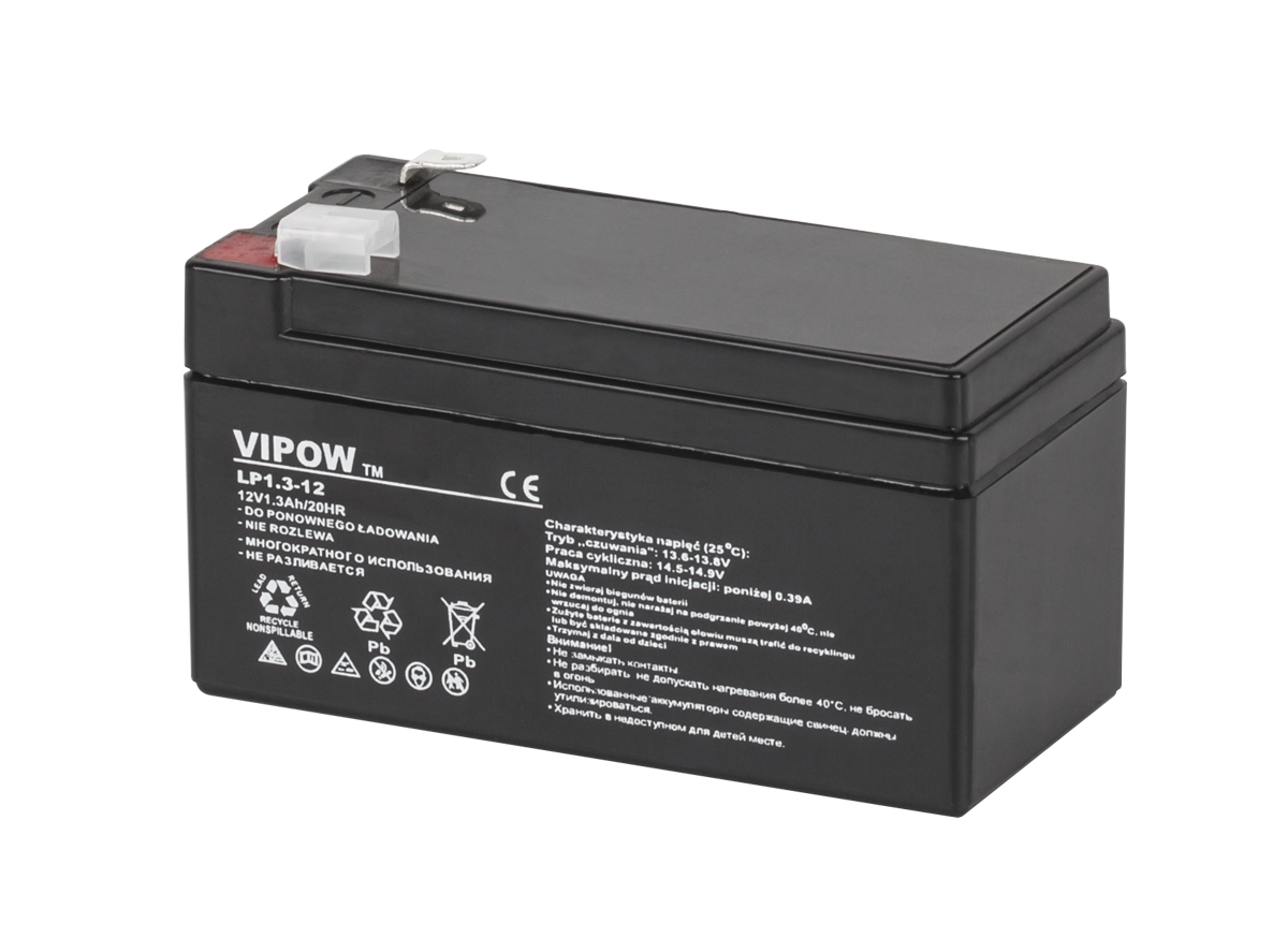 VIPOW gélová batéria 12V 1,3Ah