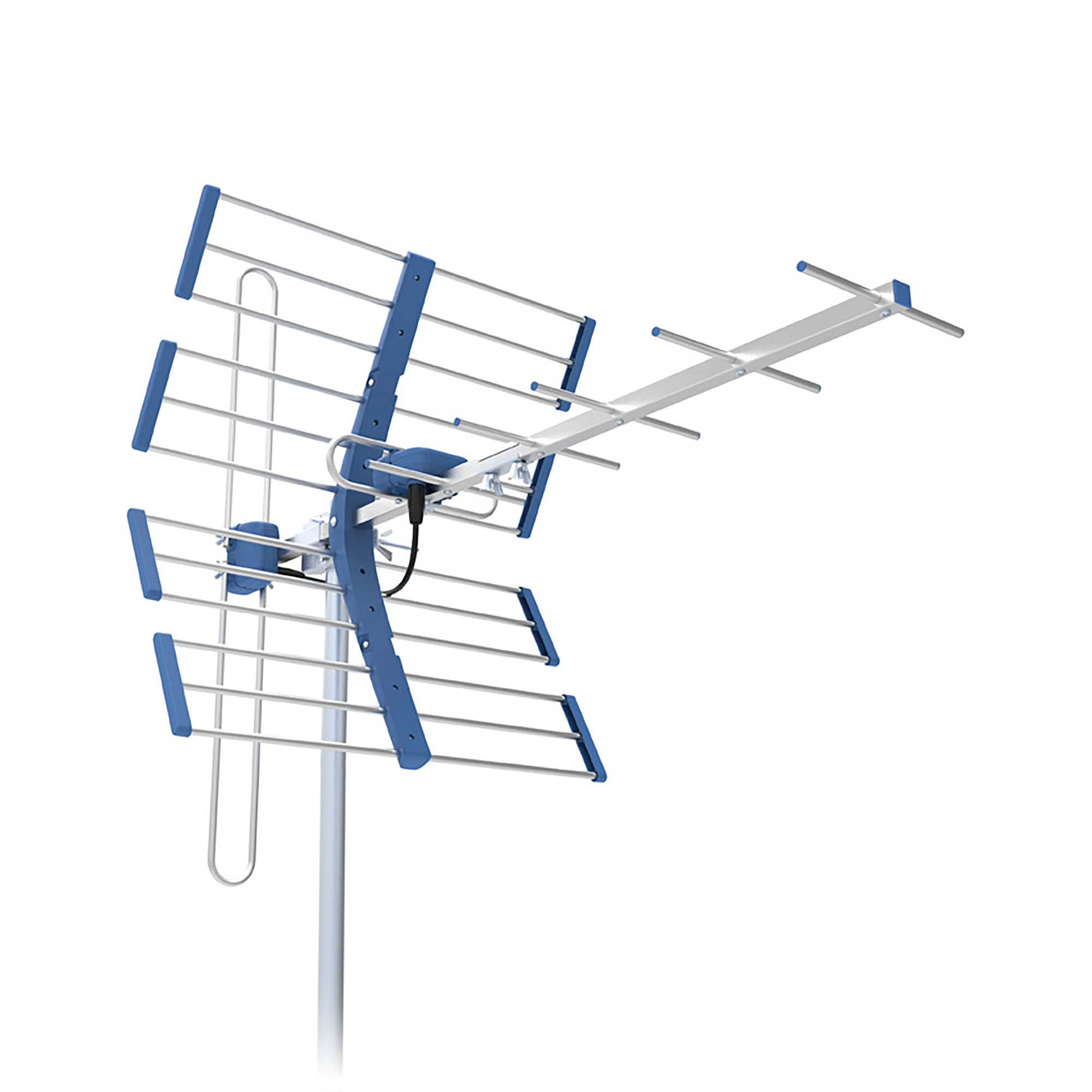 TV anténa DVB-T/T2 VHF/UHF TT W19 Silver COMBO 5G Protected Telkom Telmor