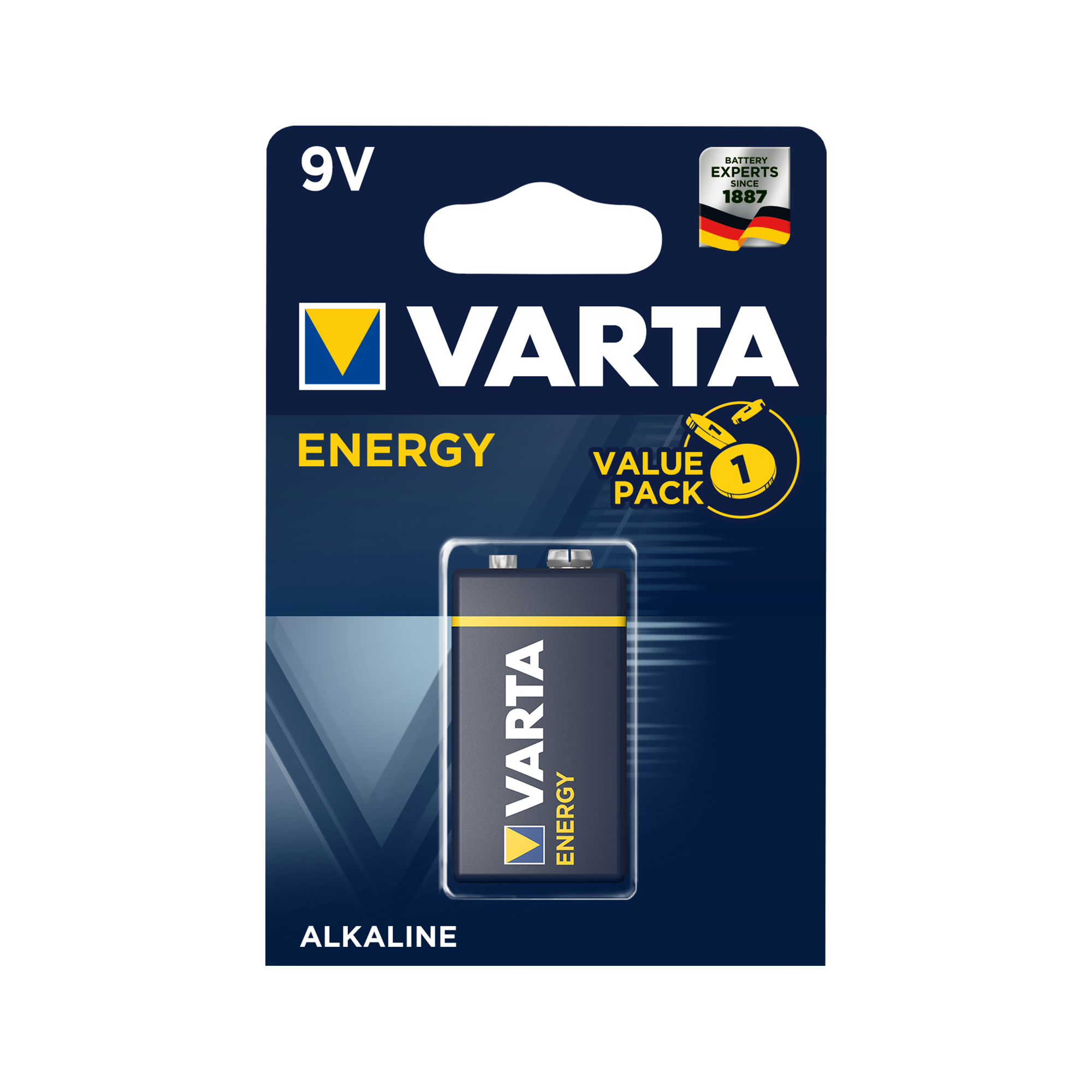 Šarminė baterija VARTA 9V ENERGY 1pc / Bl.