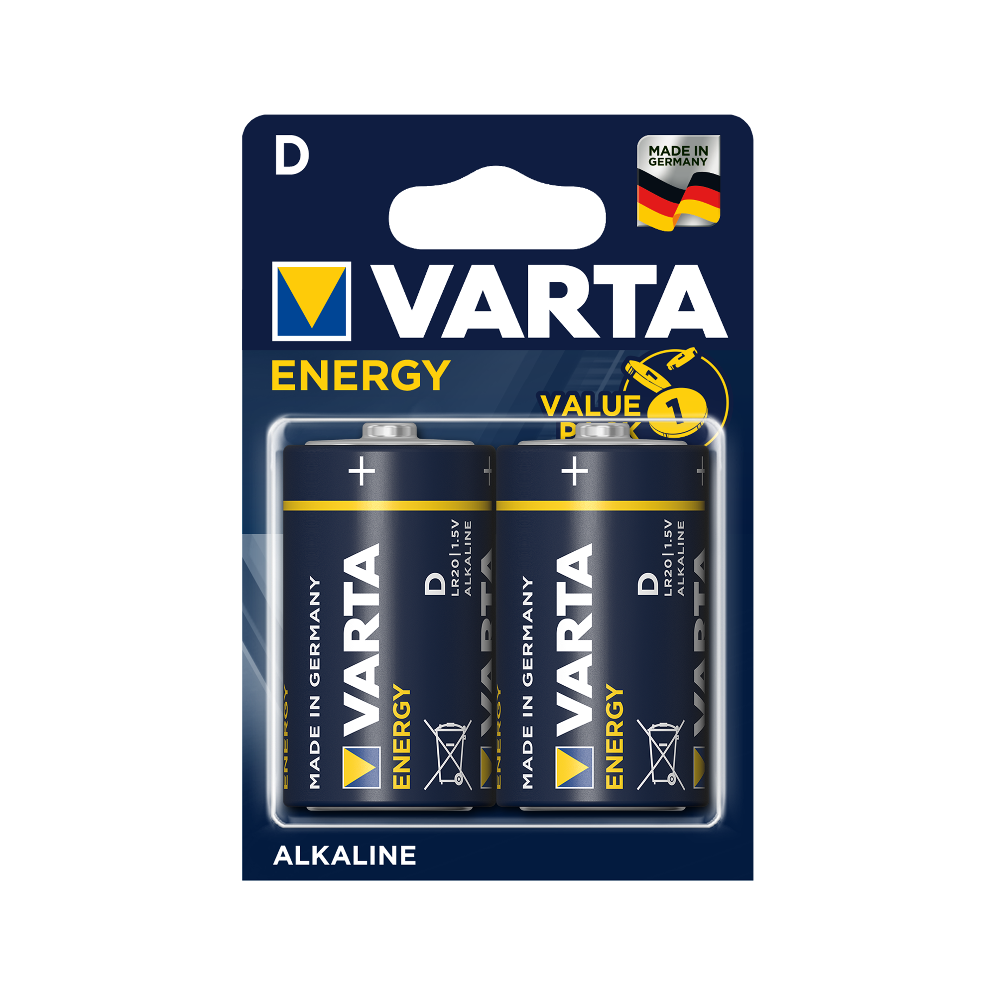 Bateria alkaliczna VARTA LR20 ENERGY 2szt./bl.