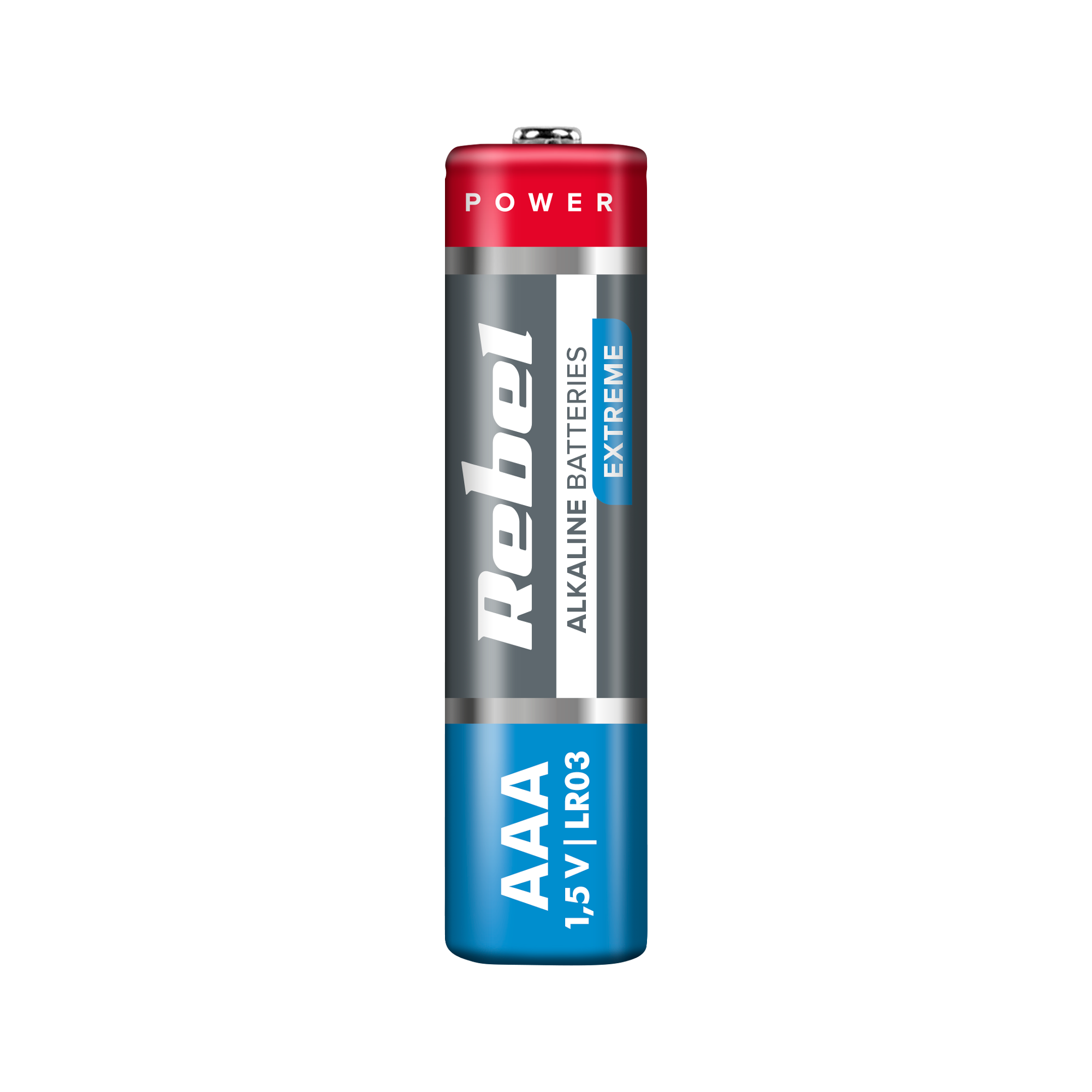 Alkalické AAA batérie Rebel Extreme LR03 1,5 V, 4 ks L-BAT0096B detail 2