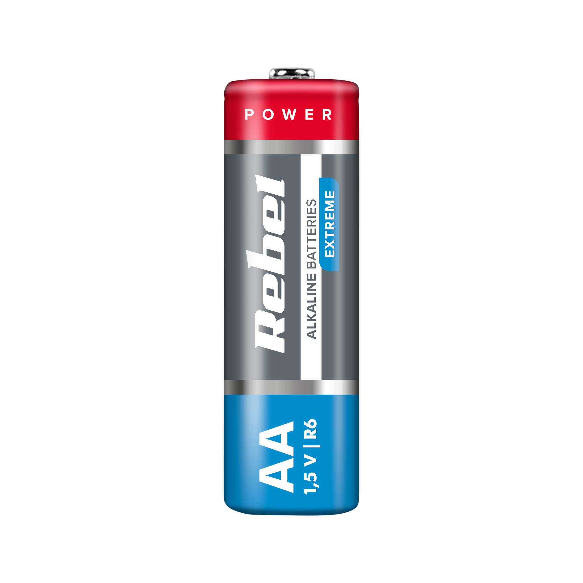 Alkalické batérie AA LR06 1,5 V 2 ks Rebel Extreme L-BAT0091B detail 2