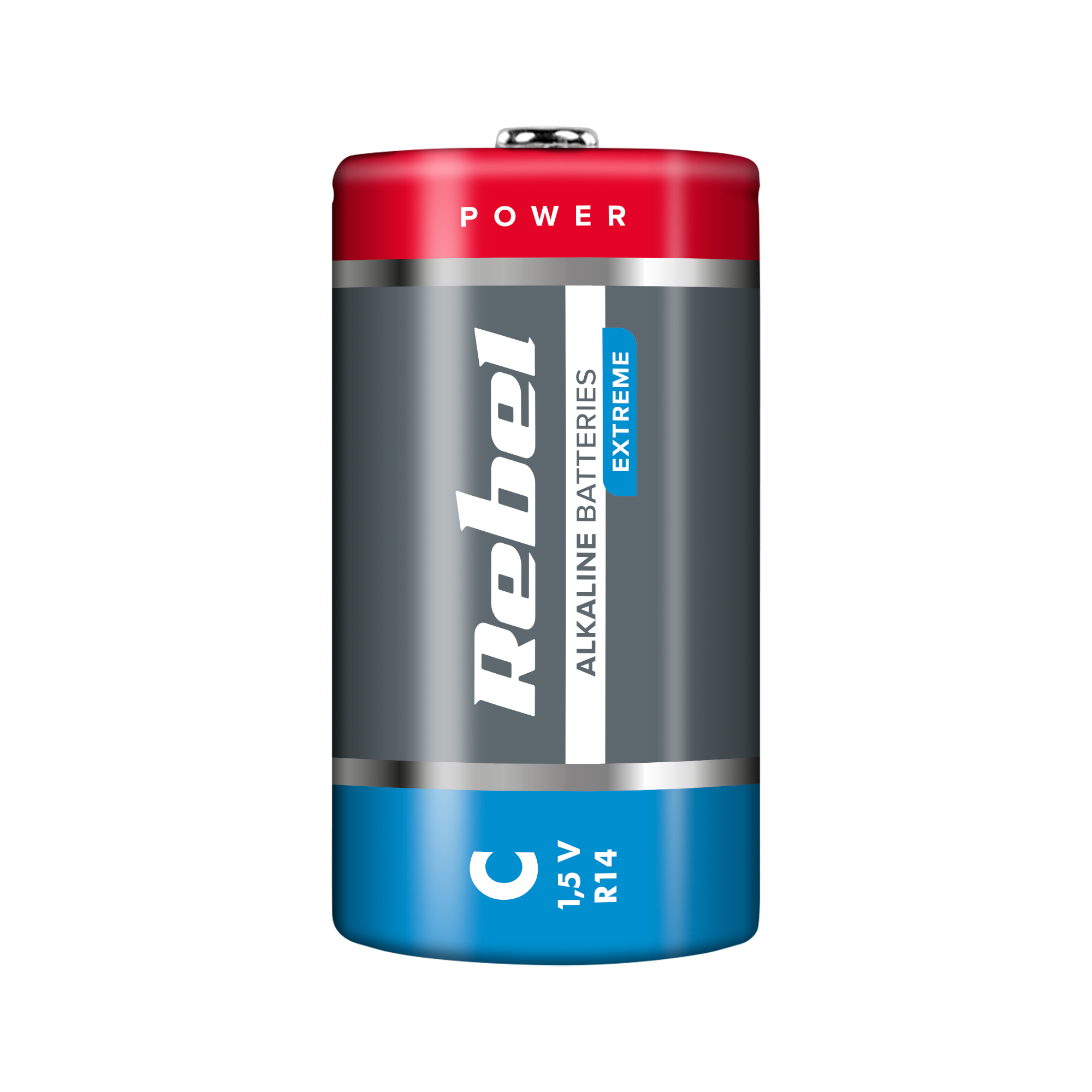 Alkalická batéria LR14 C 1,5 V 2 ks Rebel Extreme L-BAT0093B detail 2