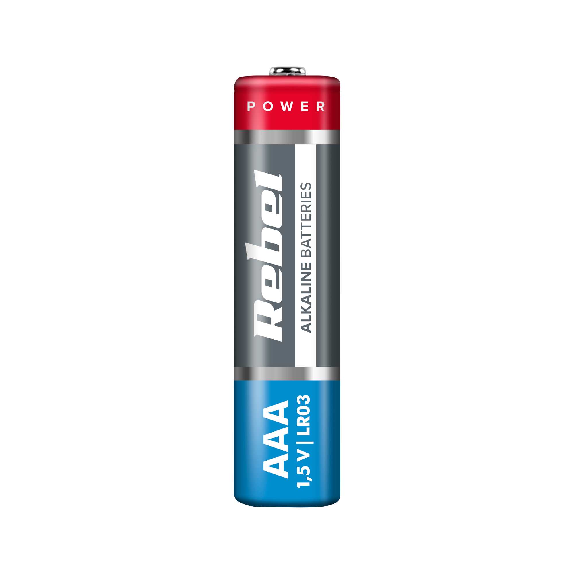 Alkalické batérie AAA 1,5 V LR03 Rebel 4 ks L-BAT0060B