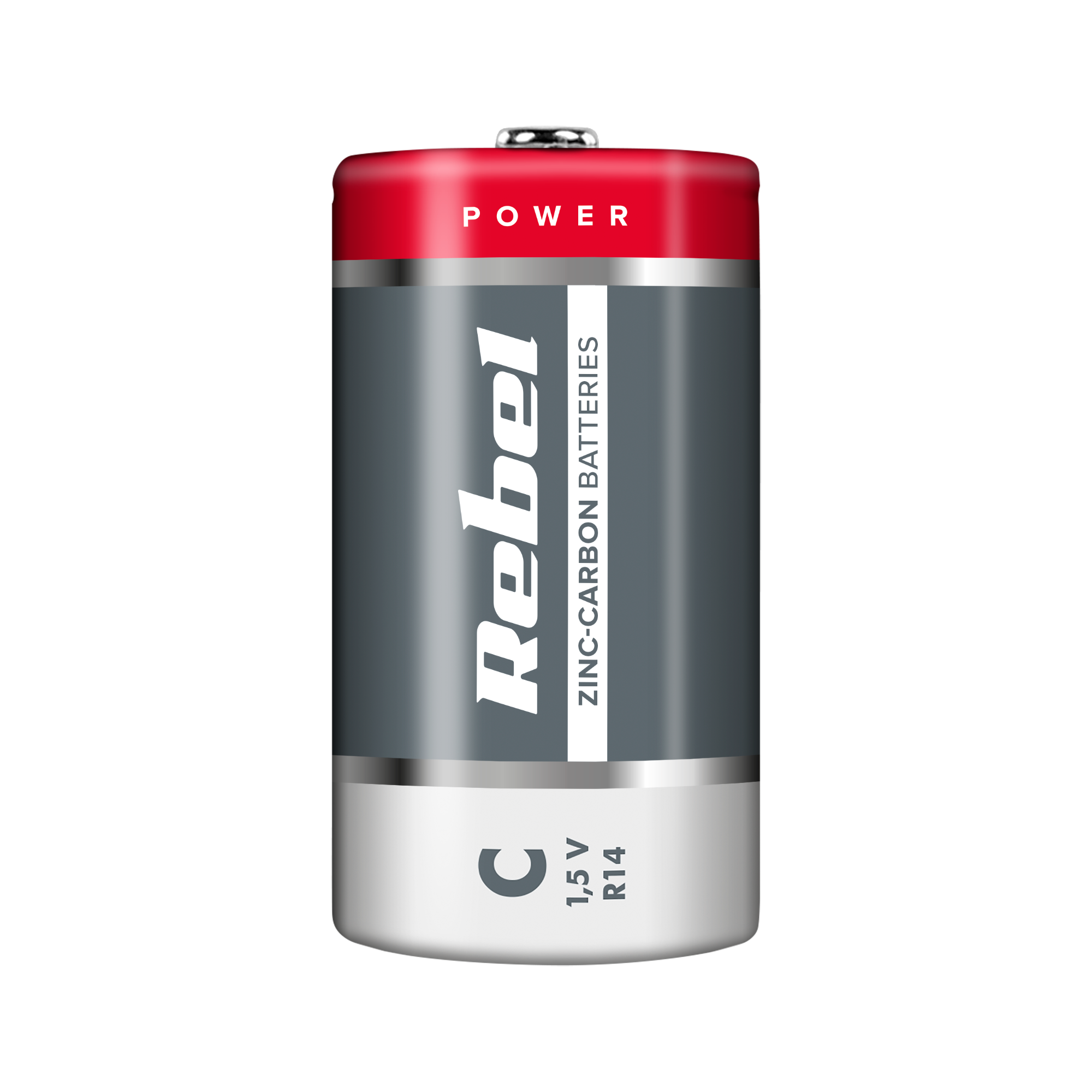 Cynkovo-uhlíkové batérie C R14 1,5 V 2 ks Rebel L-BAT0083B