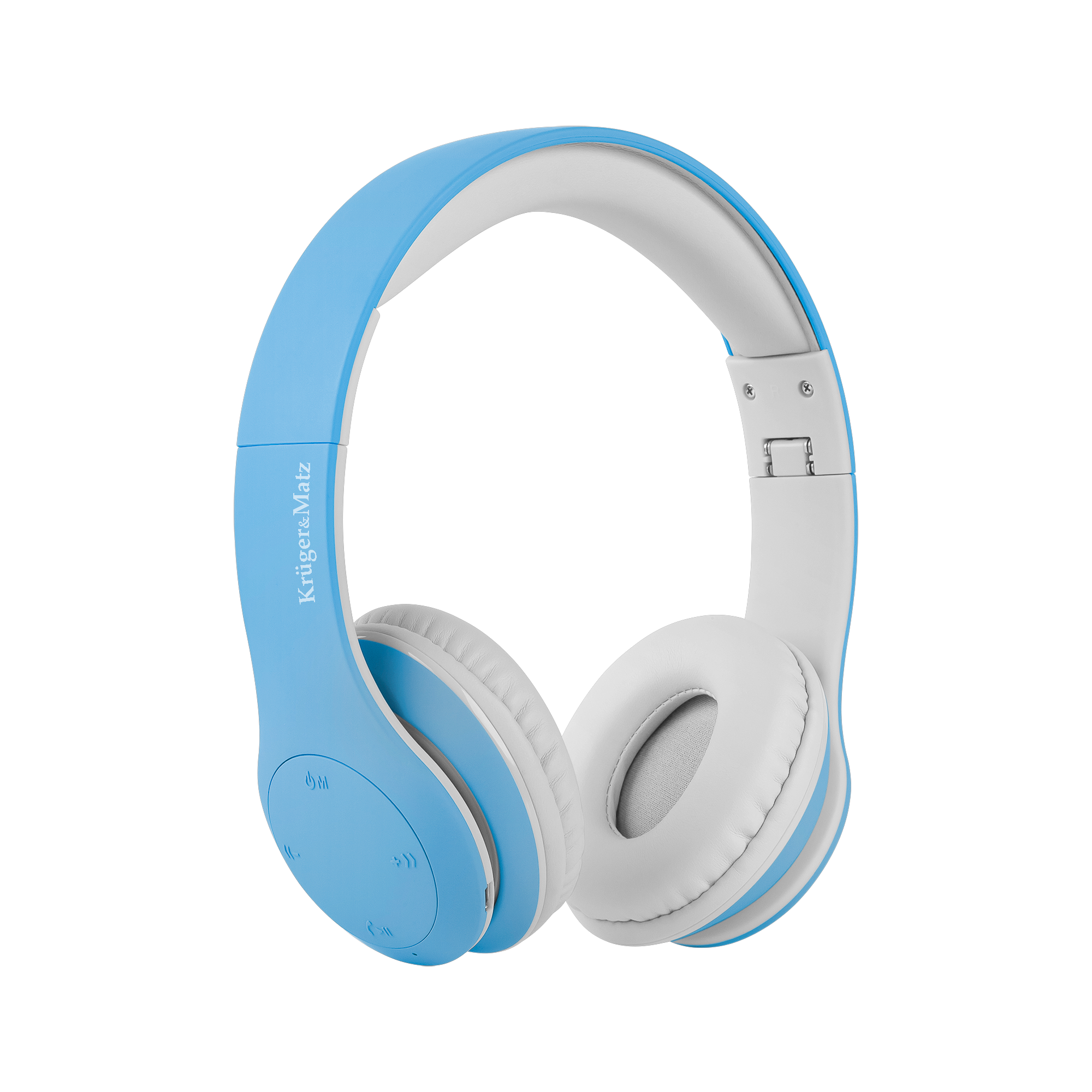 Bezprzewodowe słuchawki nauszne dla dzieci Kruger&Matz model Street Kids , kolor niebieski