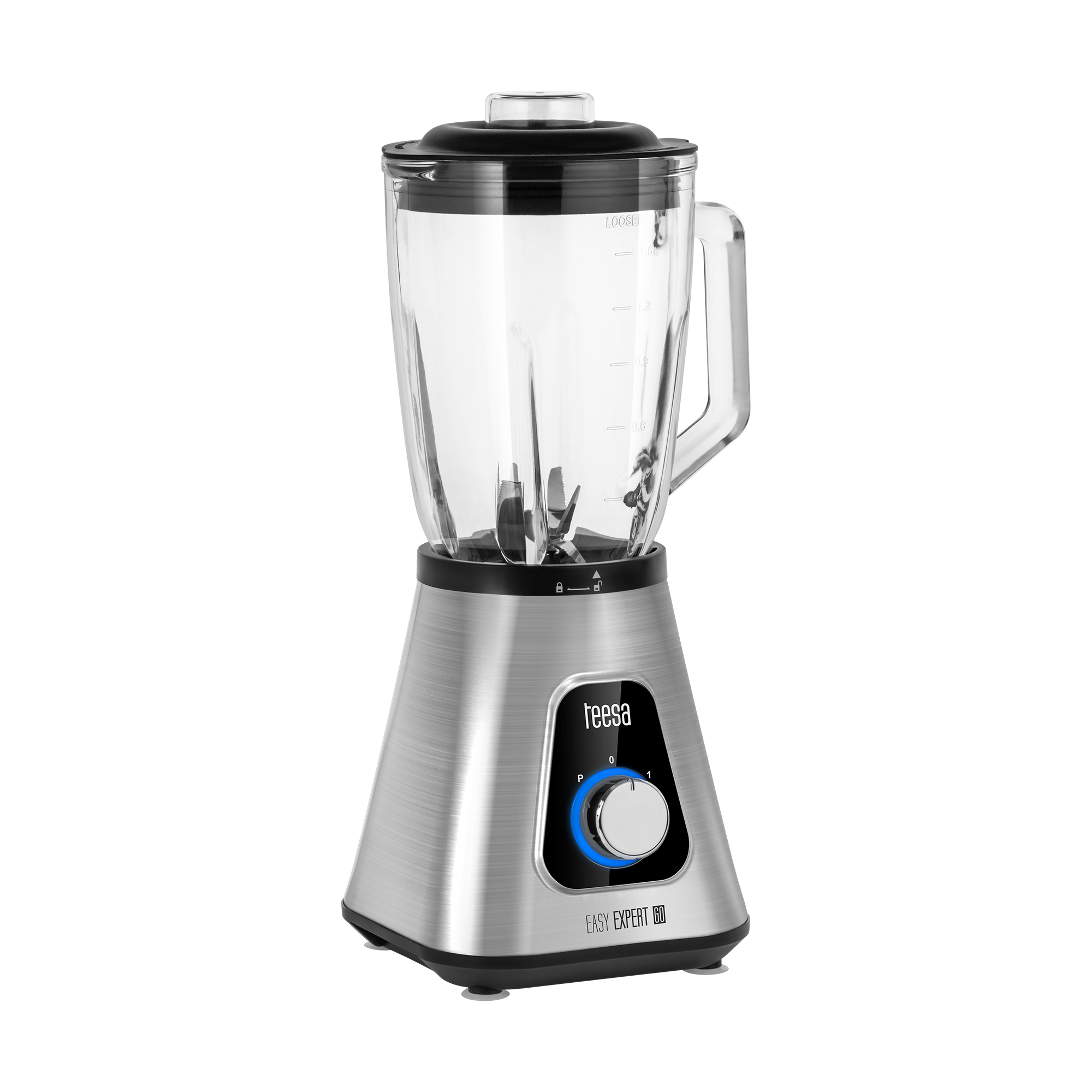 Blender kielichowy EASY EXPERT GO 1300W , szklany kielich 1,5L + kubek podróżny 600 ml