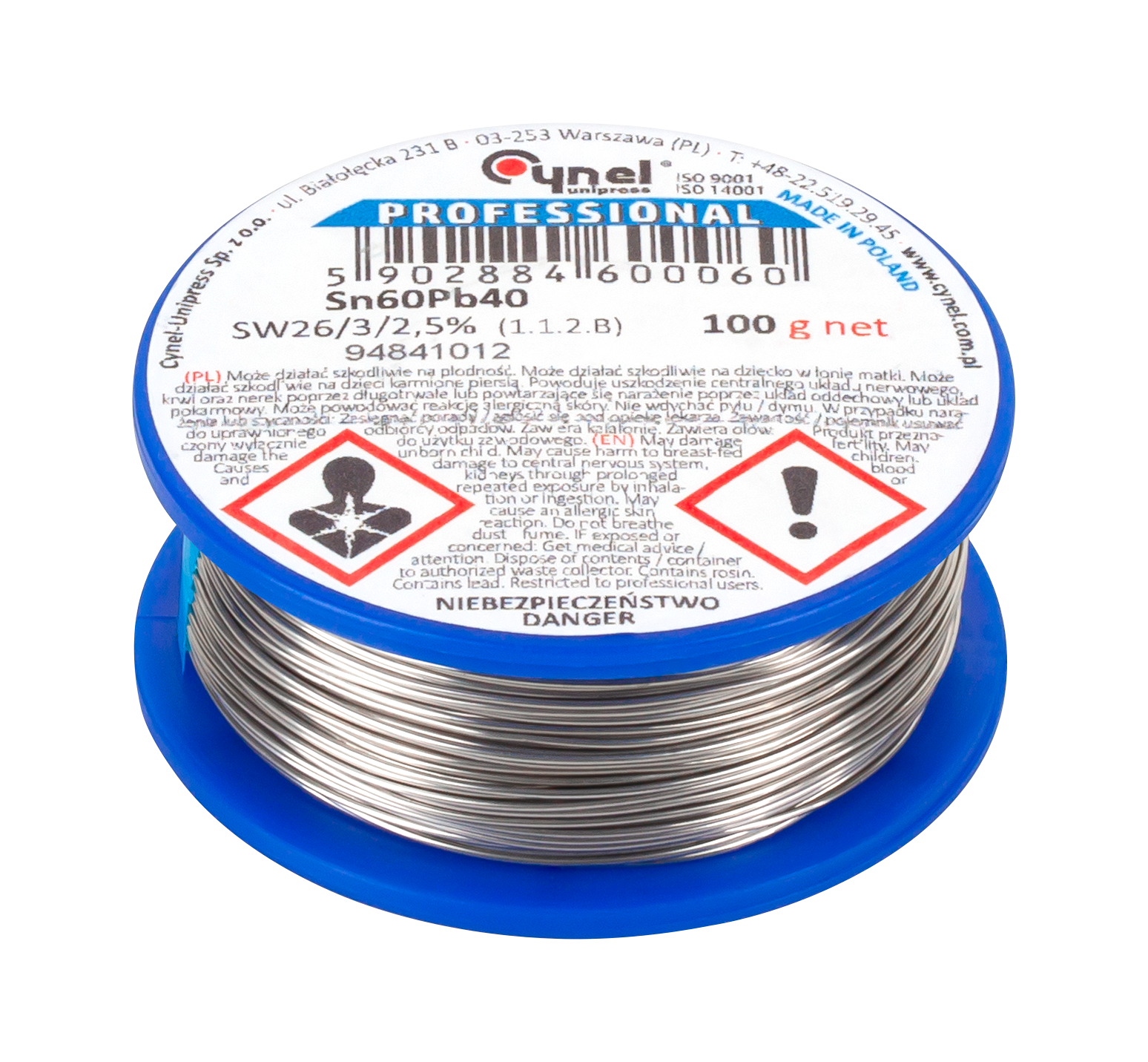 Cyna 0.38mm/100g Sn60Pb40 CYNEL