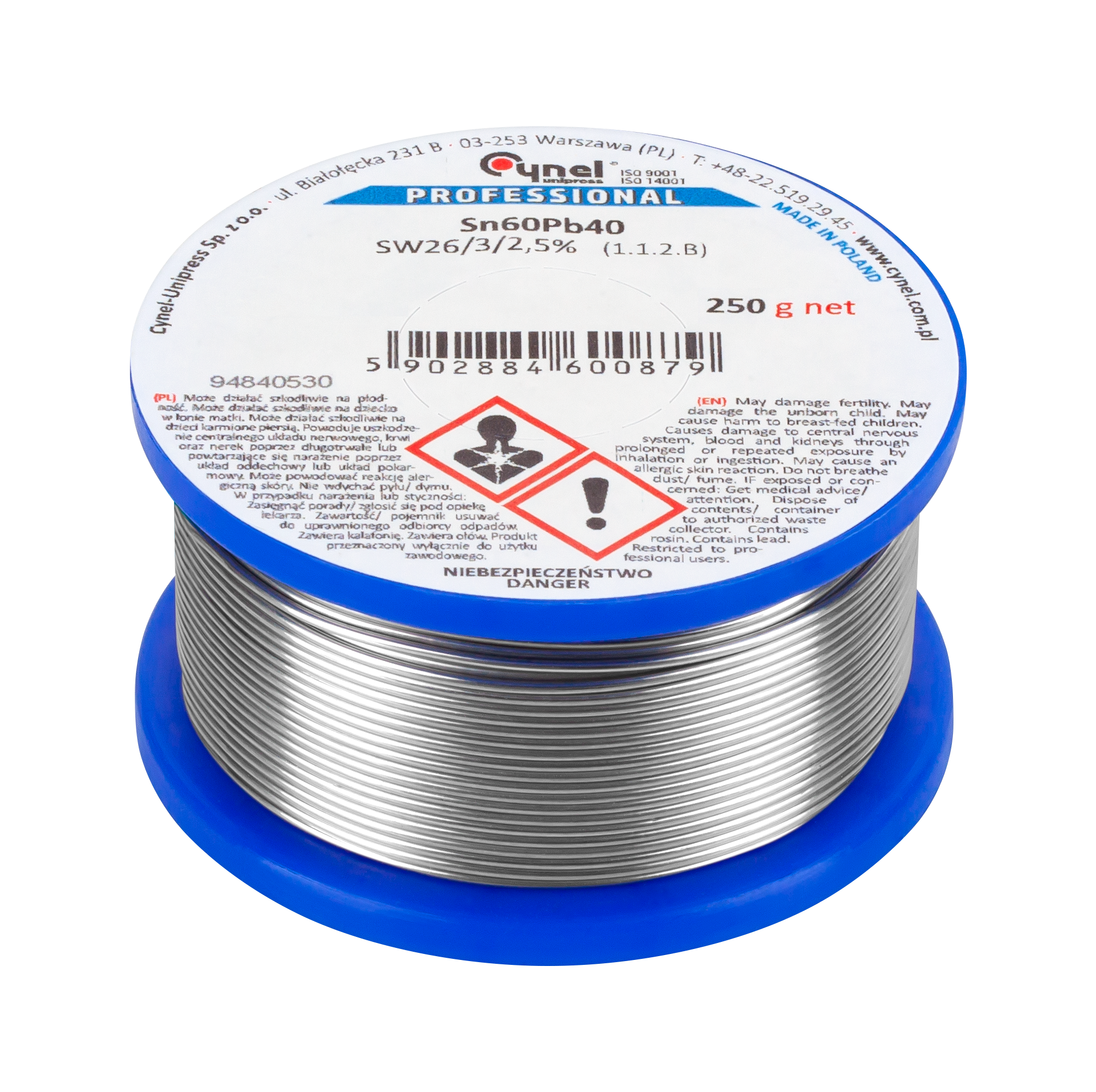 Cyna 0.56mm/250g Sn60Pb40 CYNEL