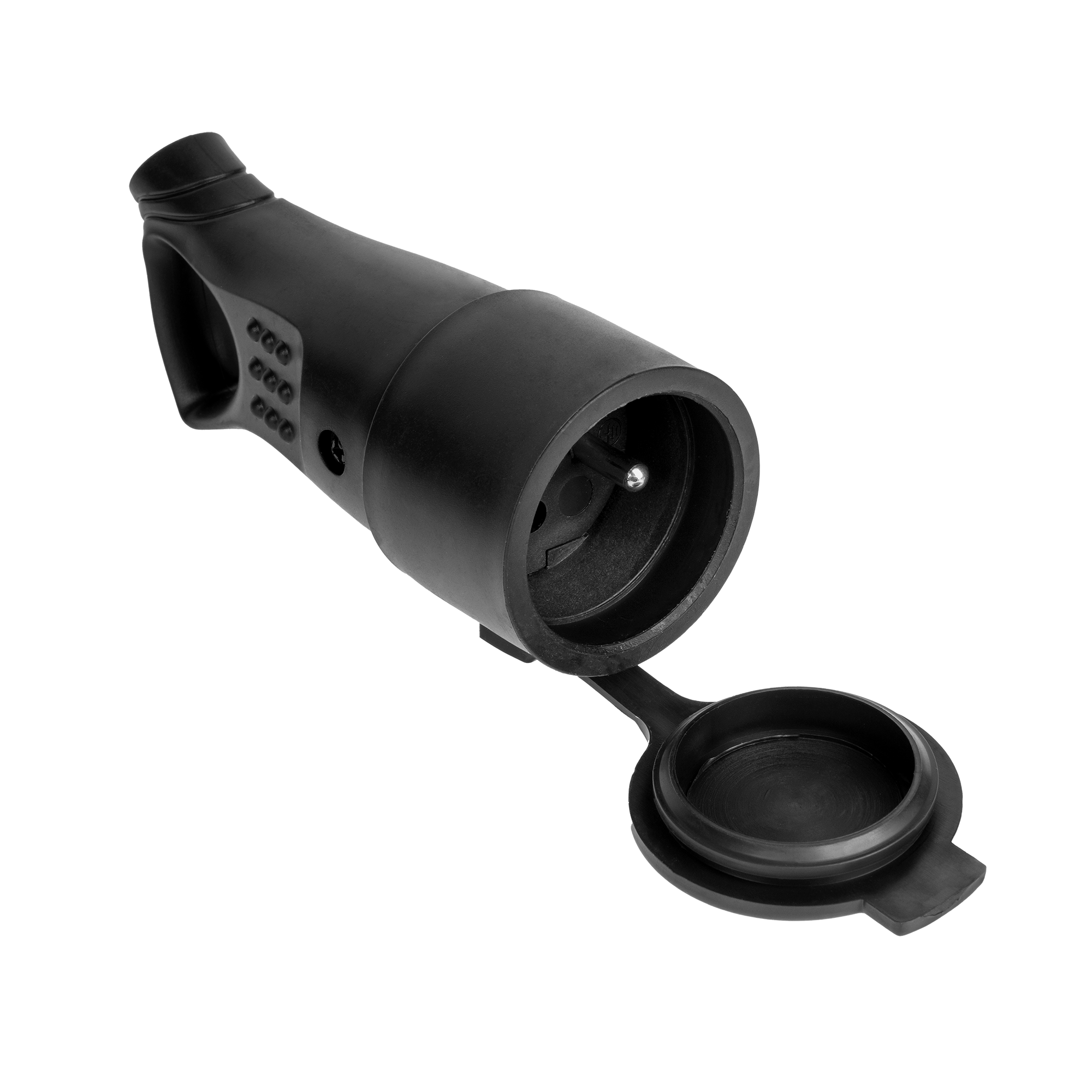 Gniazdo bryzgoszczelne z uchwytem i uziemieniem IP44 G-10GU