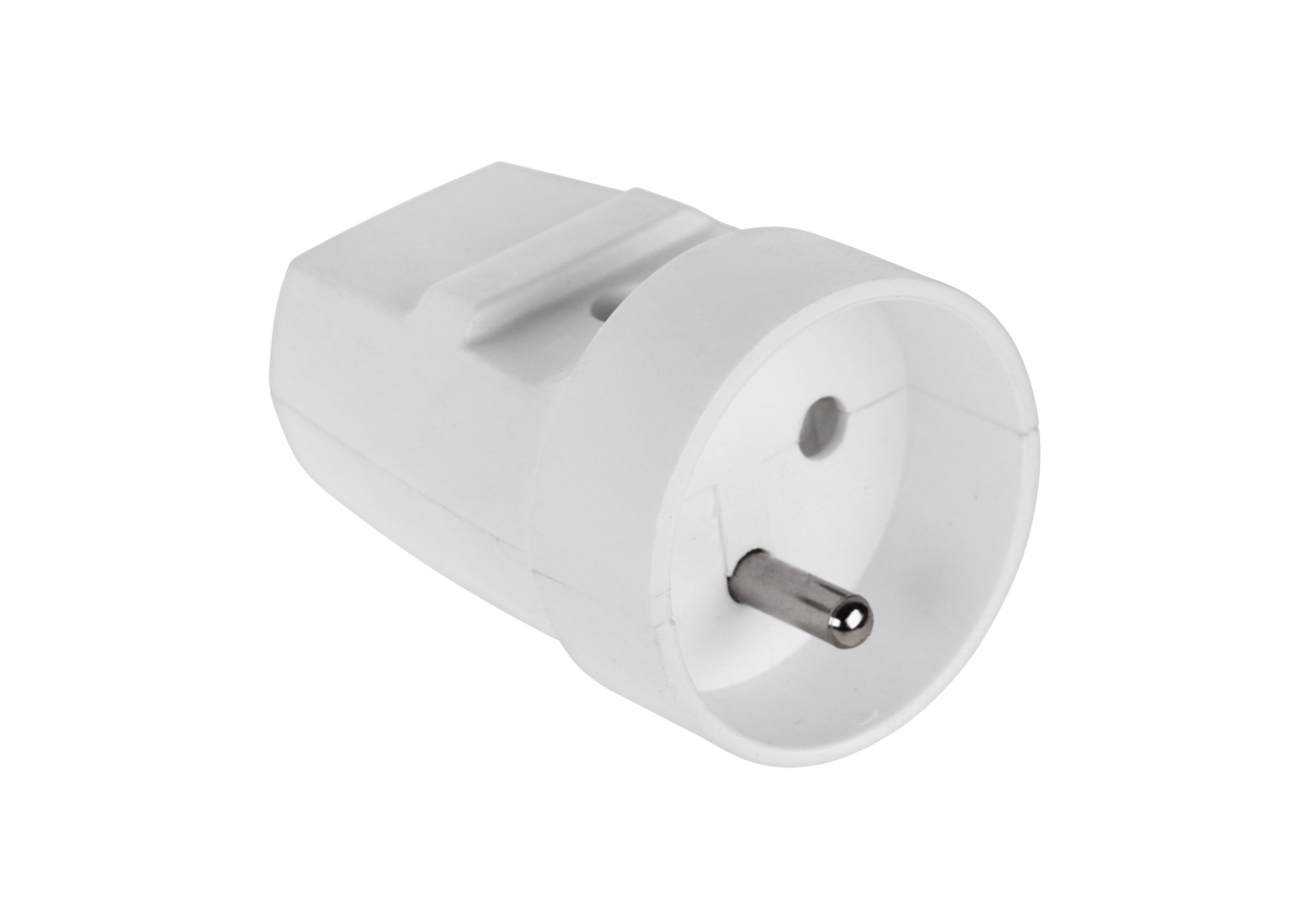 Gniazdo z uziemieniem białe G-10