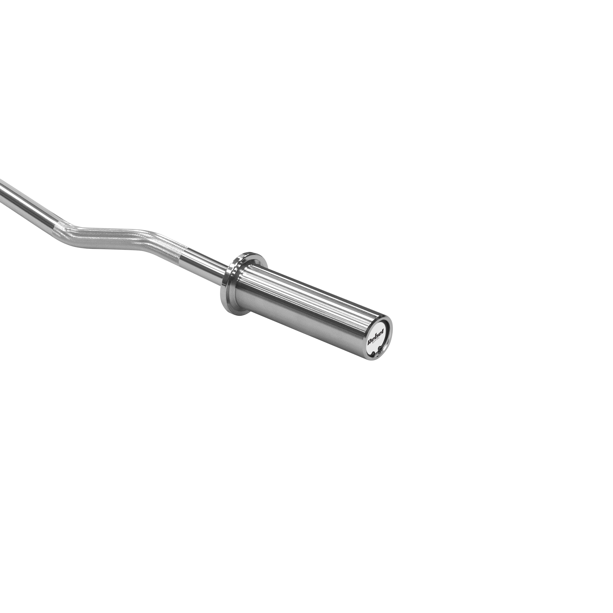 Gryf olimpijski łamany 50 mm z łożyskami, sztanga olimpijska łamana z łożyskami 120cm 9kg REBEL ACTIVE