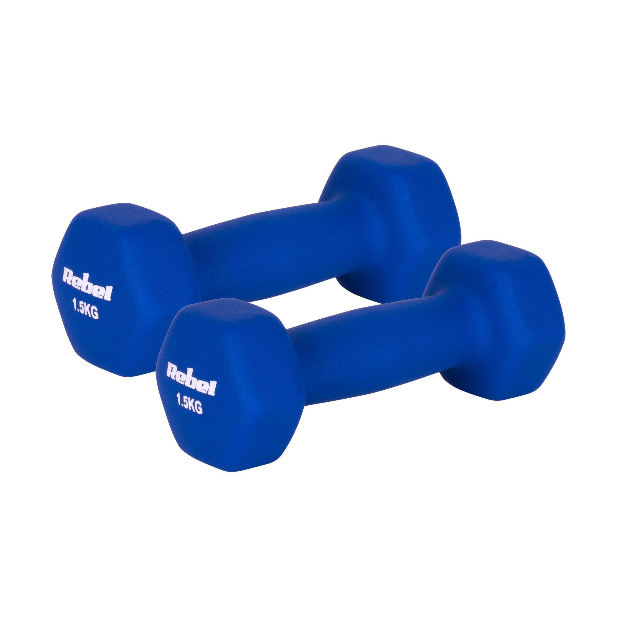 Nekopreno ketaus rutuliukai HEX 2x1.5kg, REBEL ACTIVE