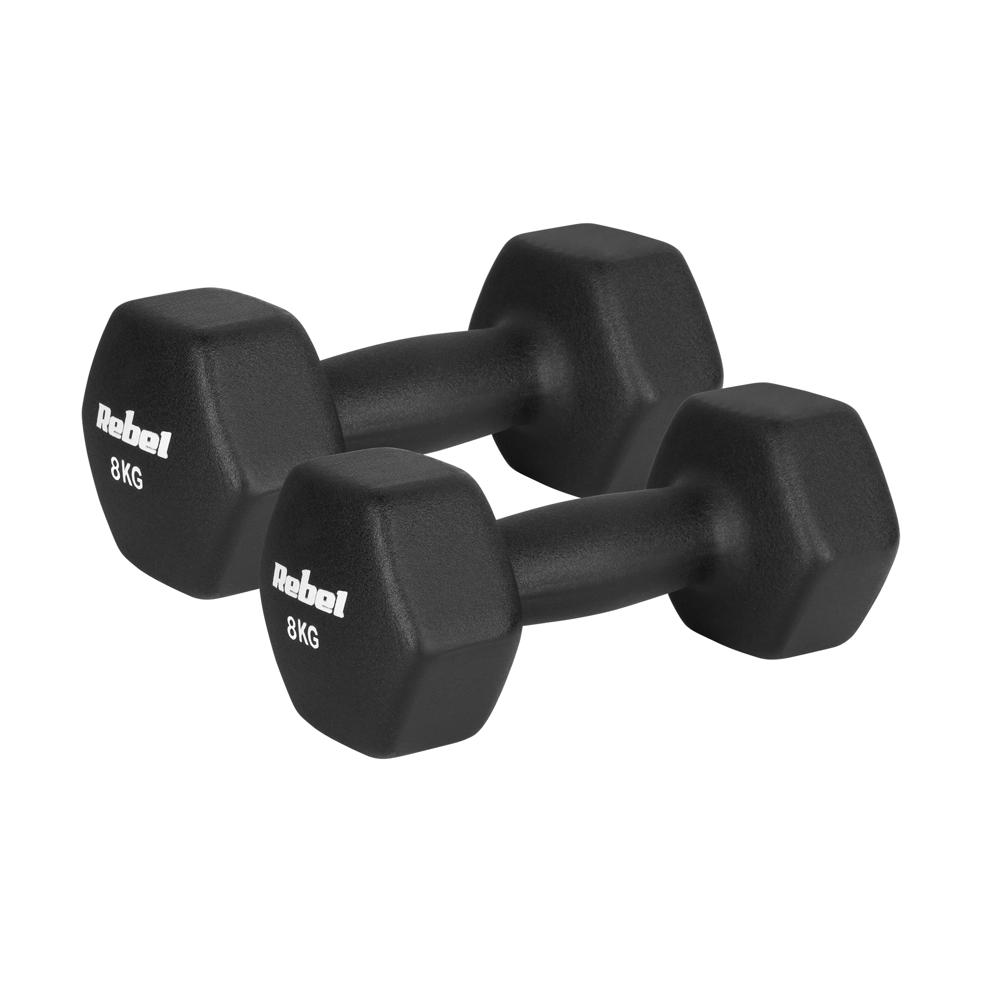 Neropreno ketaus rutuliukai HEX 2x8kg, REBEL ACTIVE