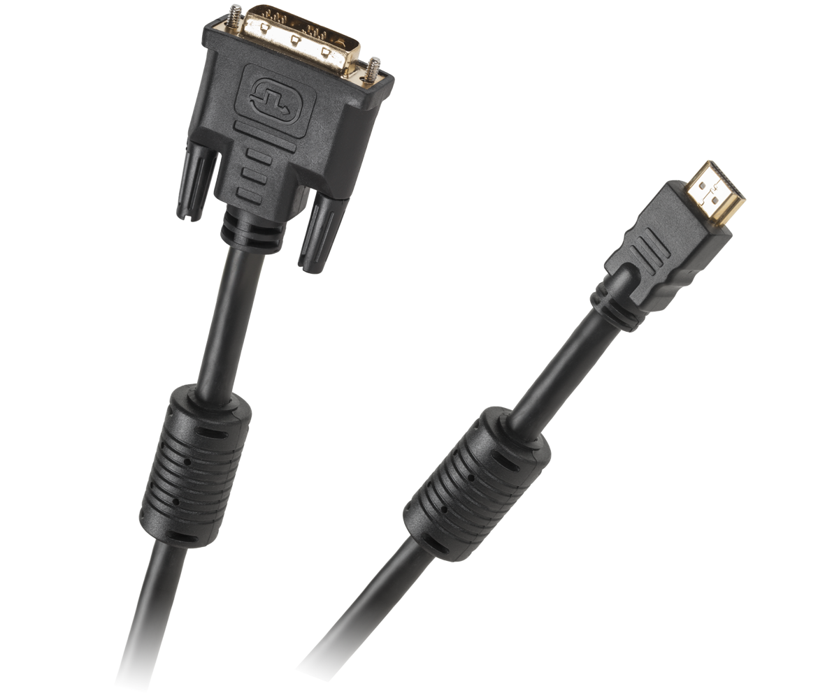 Kabel DVI-HDMI 5m GOLD v1.3b