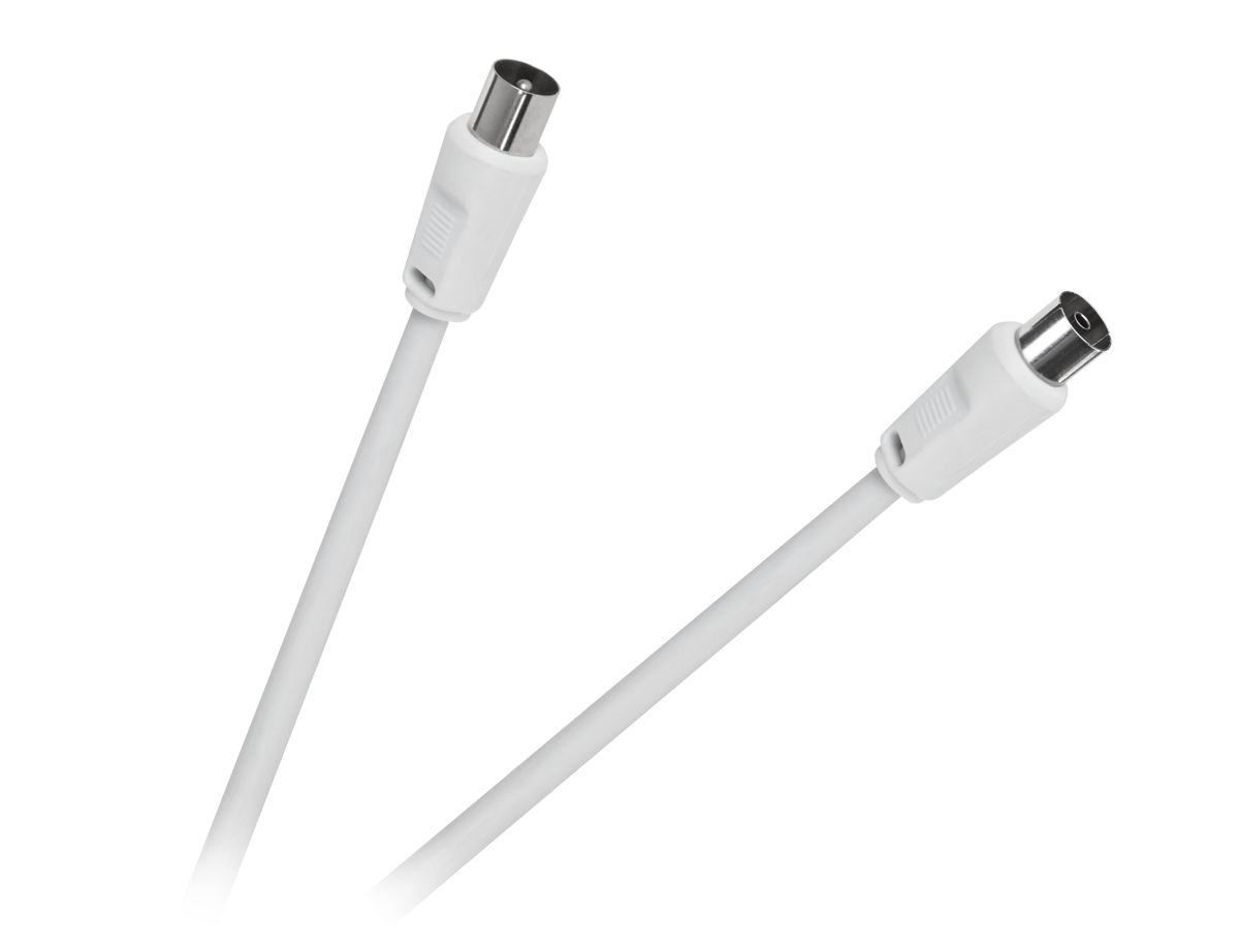 Kabel TV - VIDEO biały 1,8m