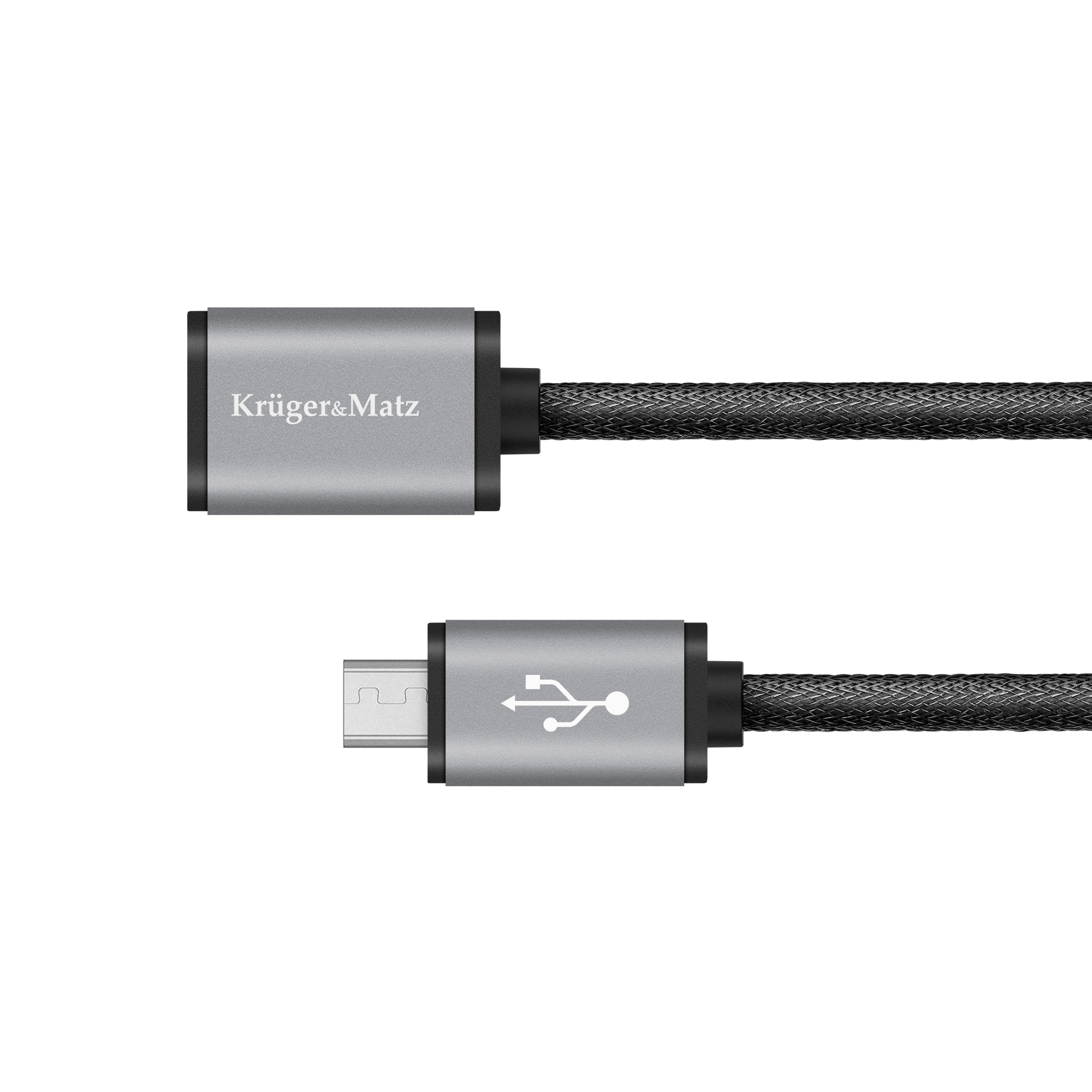 Kabel USB - micro USB gniazdo-wtyk 0,2 m Kruger&Matz