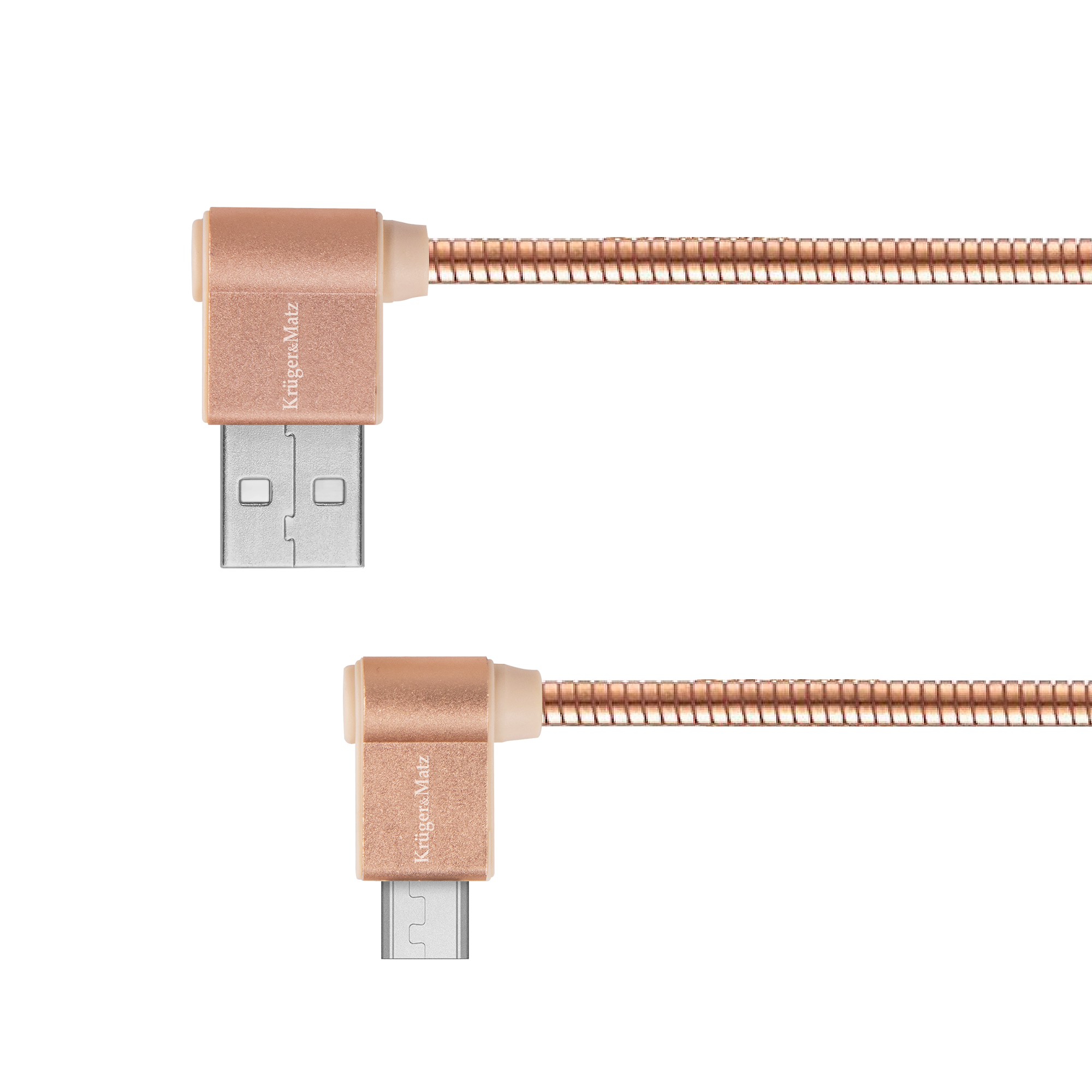 Kabel USB - wtyk kątowy typu C 1m 3A Kruger&Matz