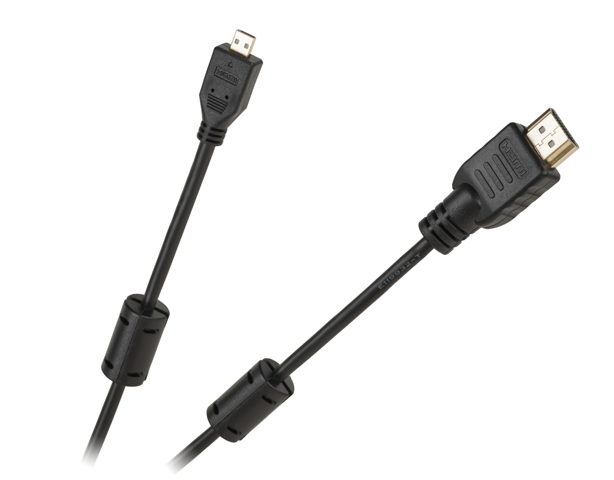 Kabel wtyk HDMI typ A - wtyk mikro HDMI typ D Cabletech economic