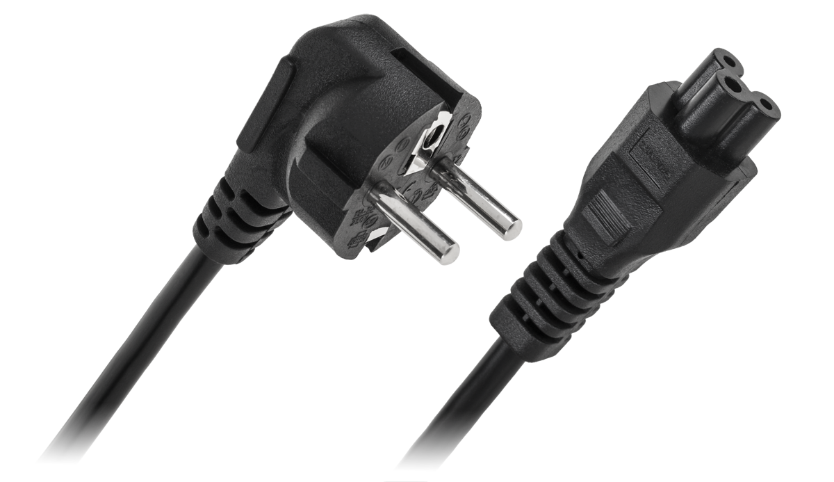 Kabel zasilający do laptopa (koniczynka) (3x0,75) 1,8m