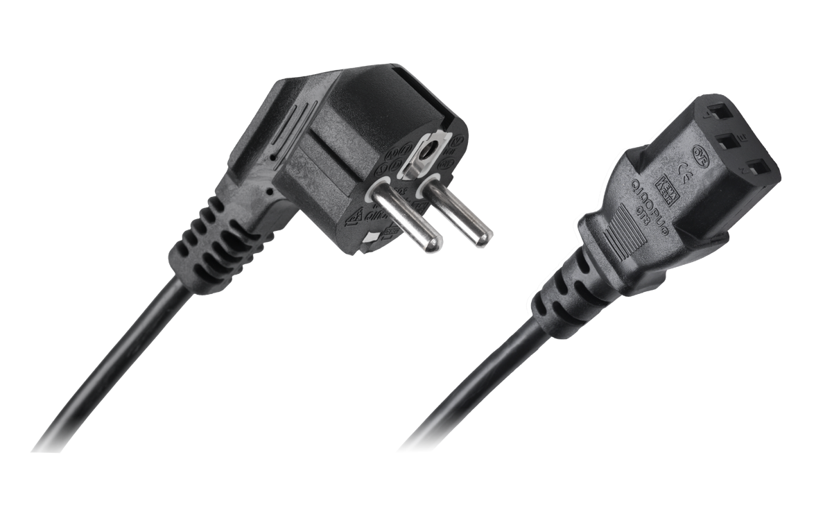 Kabel zasilający sieciowy do komputera 1.5m