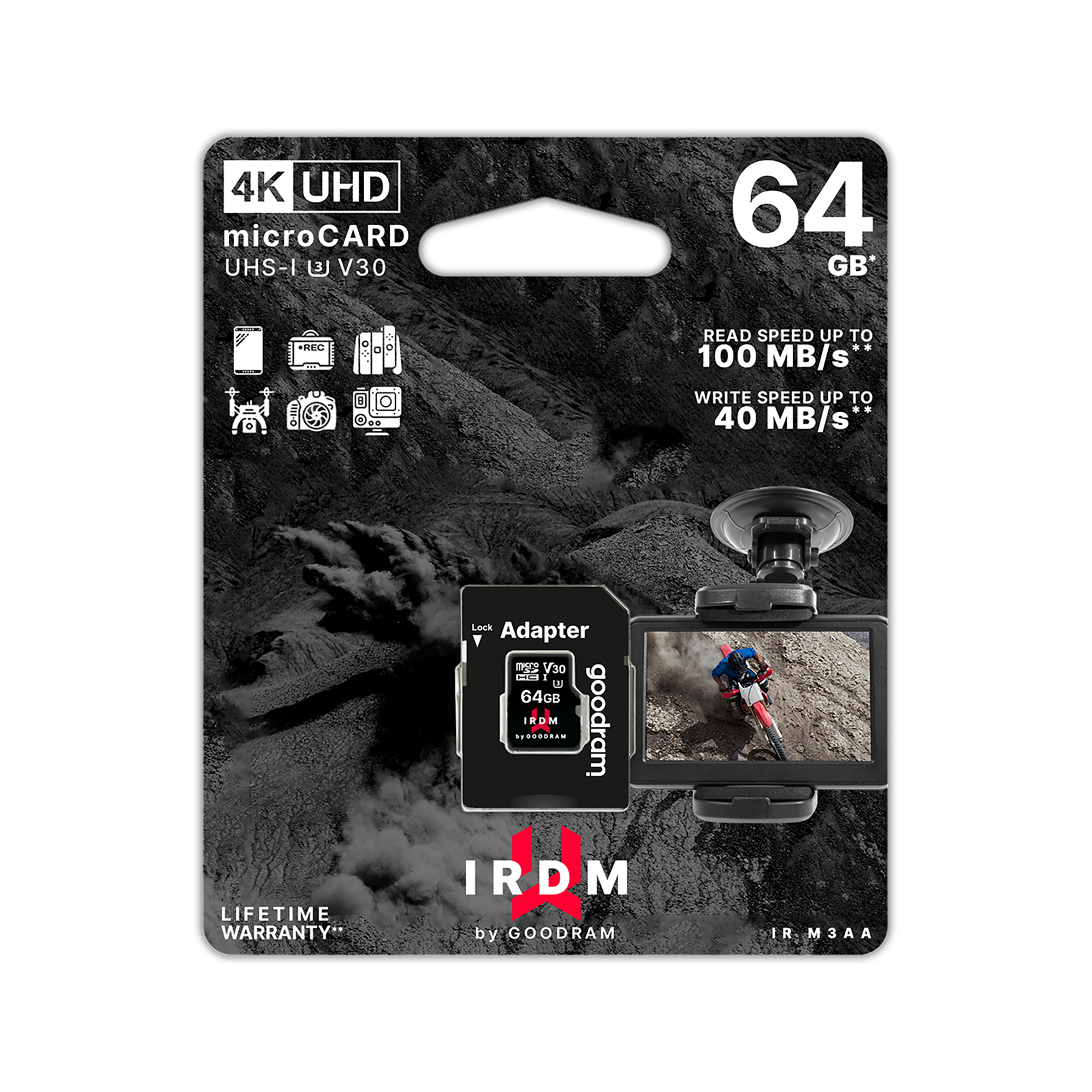 Pamäťová karta microSD Goodram 64GB UHS-I U3 s adaptérom