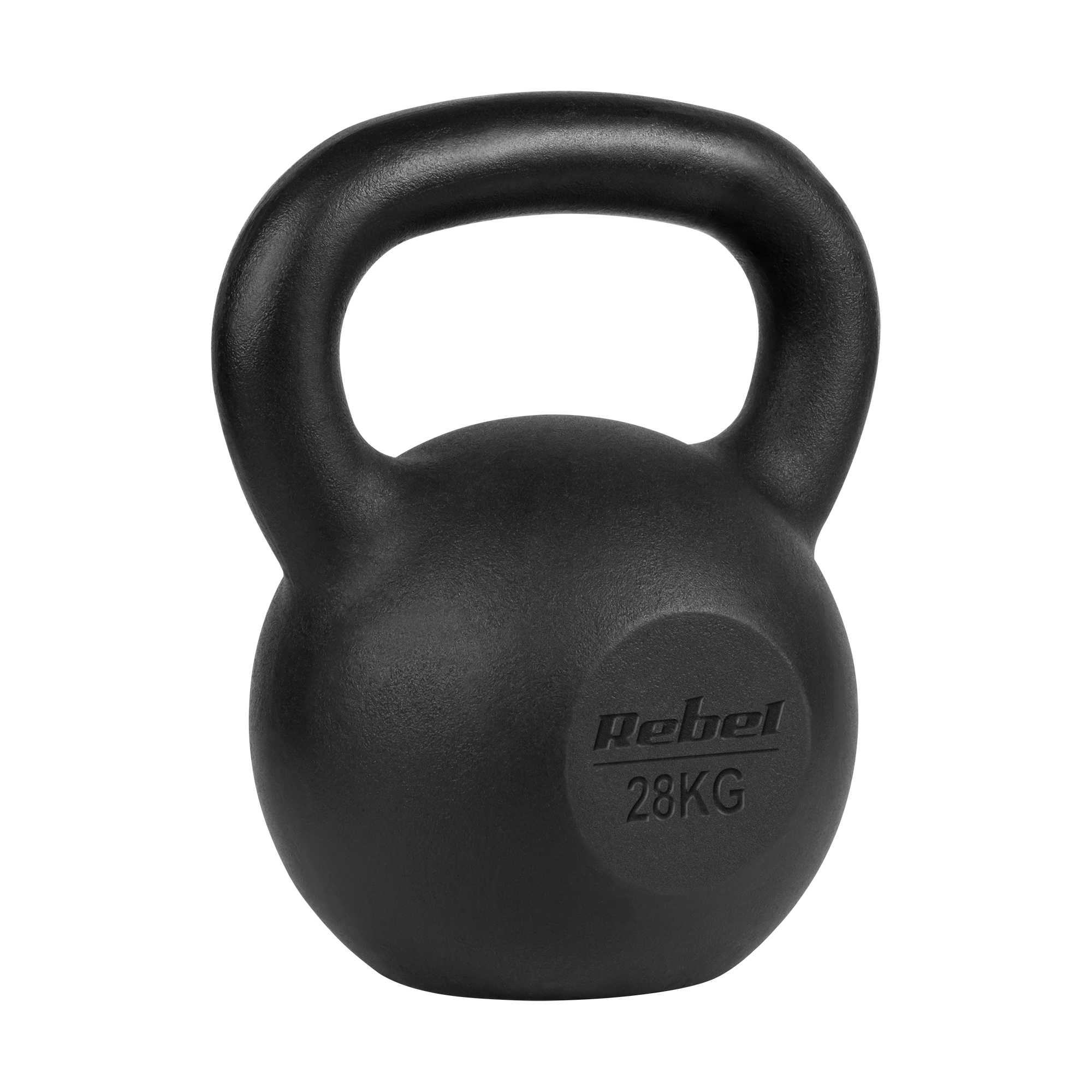Kettlebell żeliwny 28kg, REBEL ACTIVE