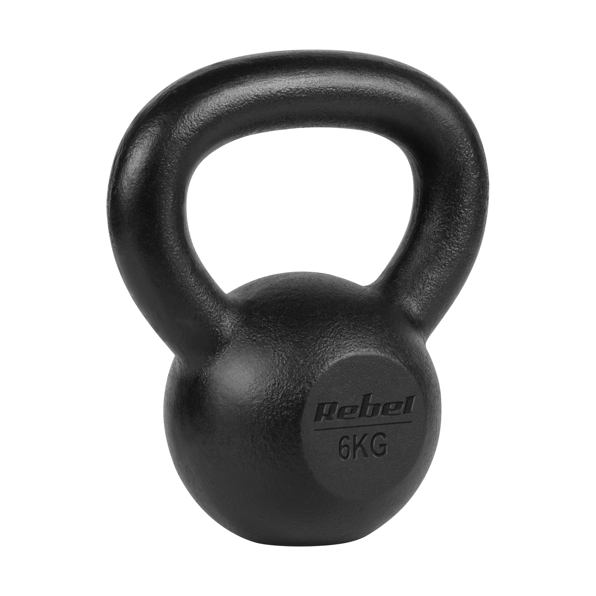 Kettlebell żeliwny 6kg, REBEL ACTIVE