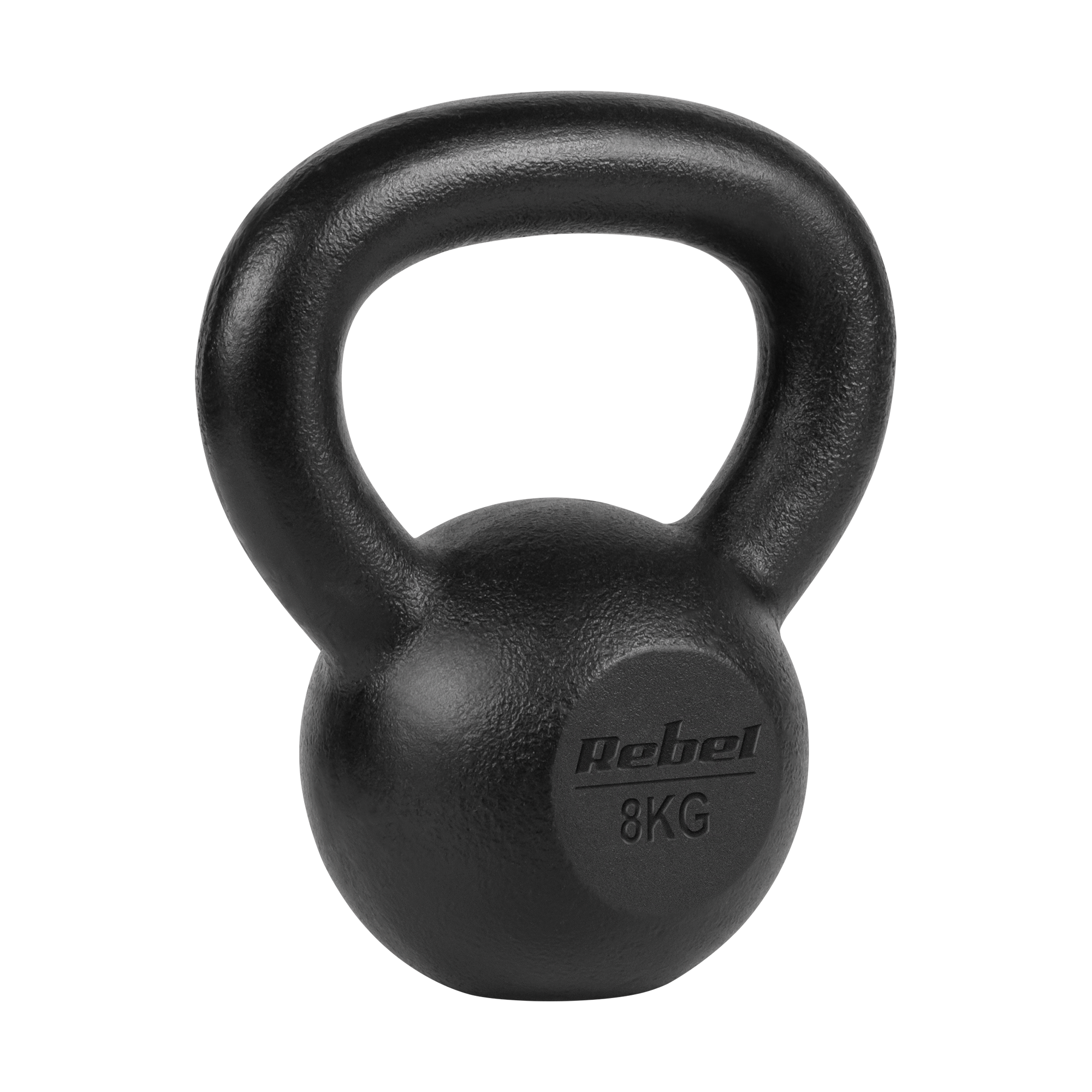 Kettlebell żeliwny 8kg, REBEL ACTIVE