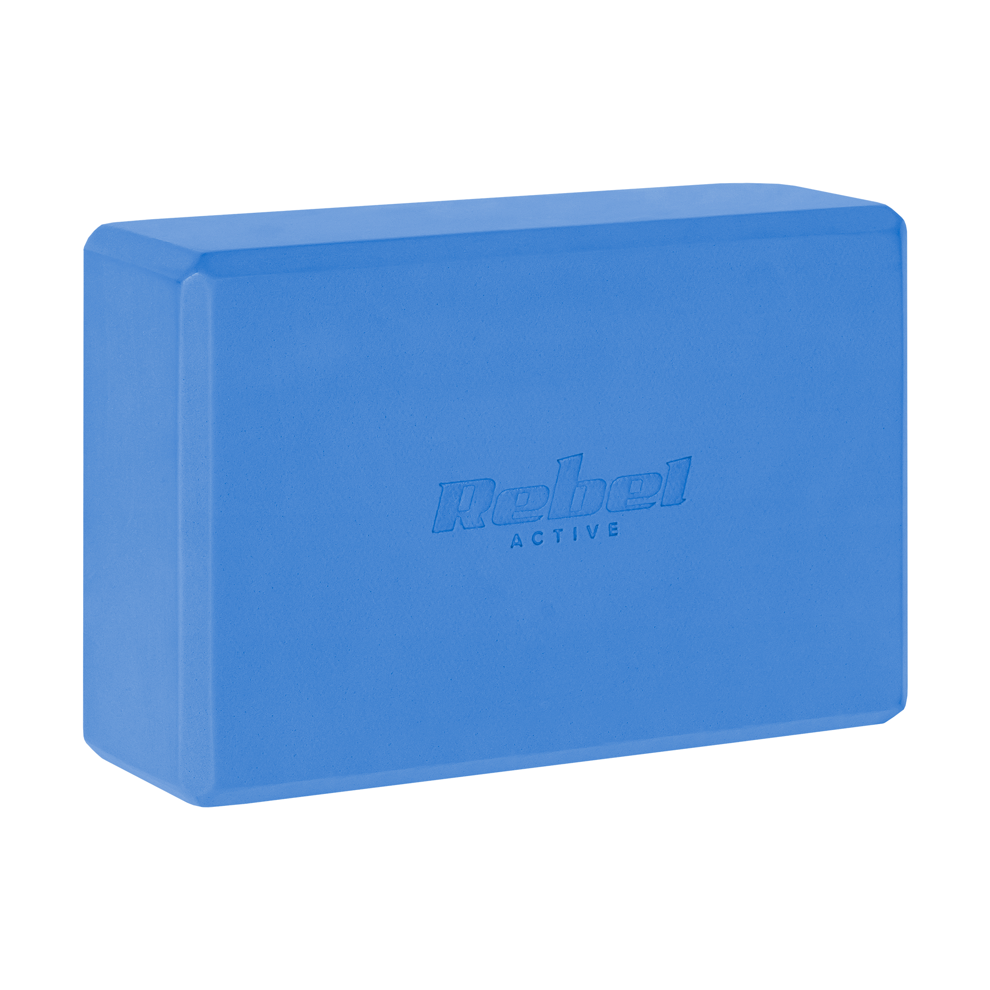 Kostka, klocek do jogi z pianki EVA 120g, niebieska, REBEL ACTIVE