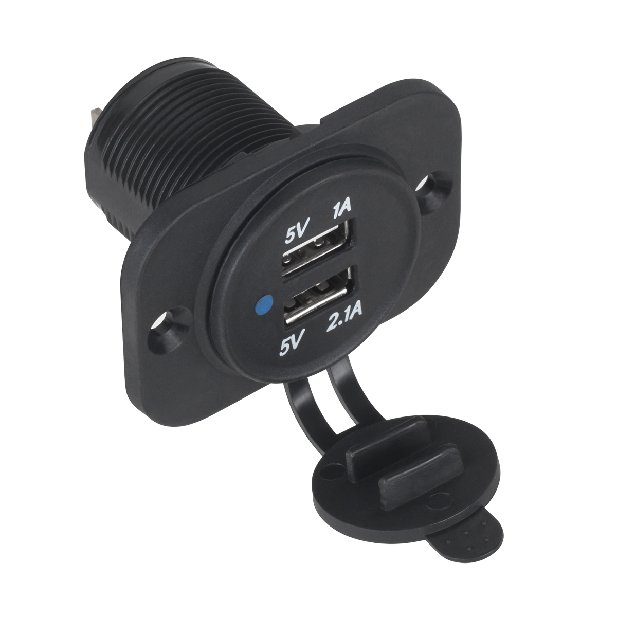 Autonabíjačka USB 12/24V 1A+2,1A zostava LXG526