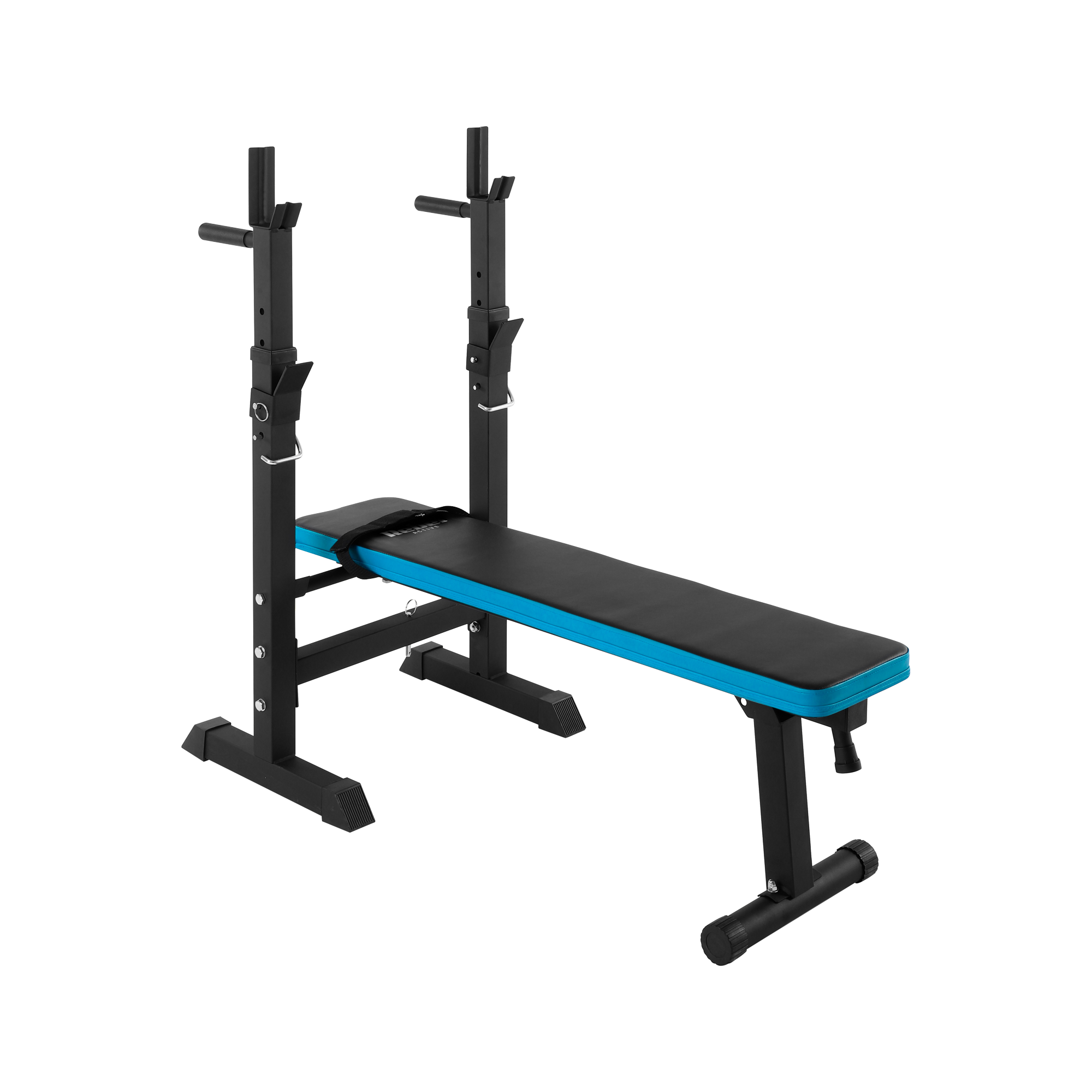 Tiesiai reguliuojamas suolas su REBEL AKTYVIA lentynomis