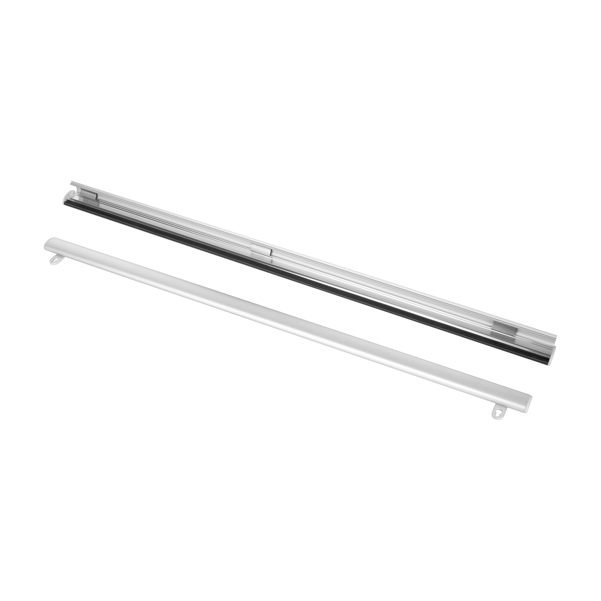 Listwa aluminiowa do zawieszania plakatu KLIP 2x70cm + przyssawka 45mm x2szt z haczykiem