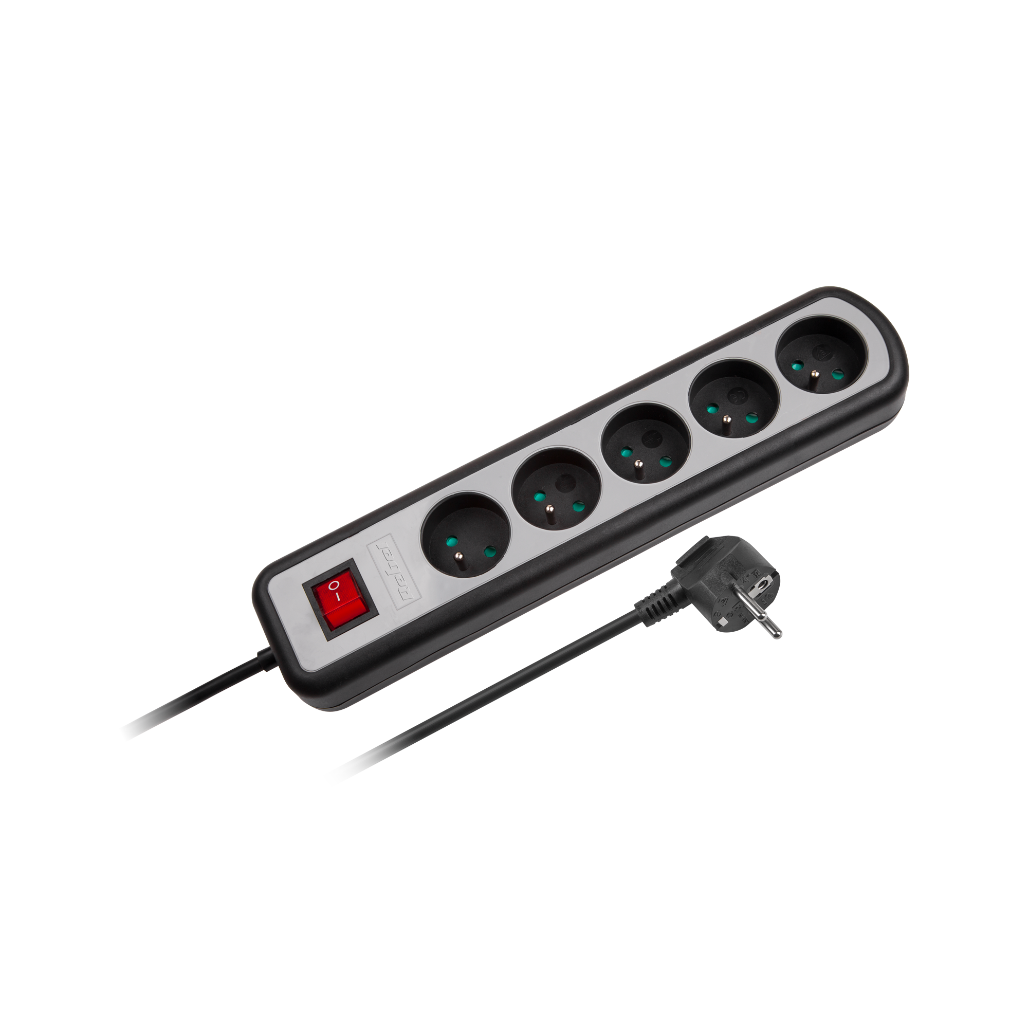 Listwa zasilajaca Rebel 5 gniazd z przełacznikiem, 1,5m (1,5mm)