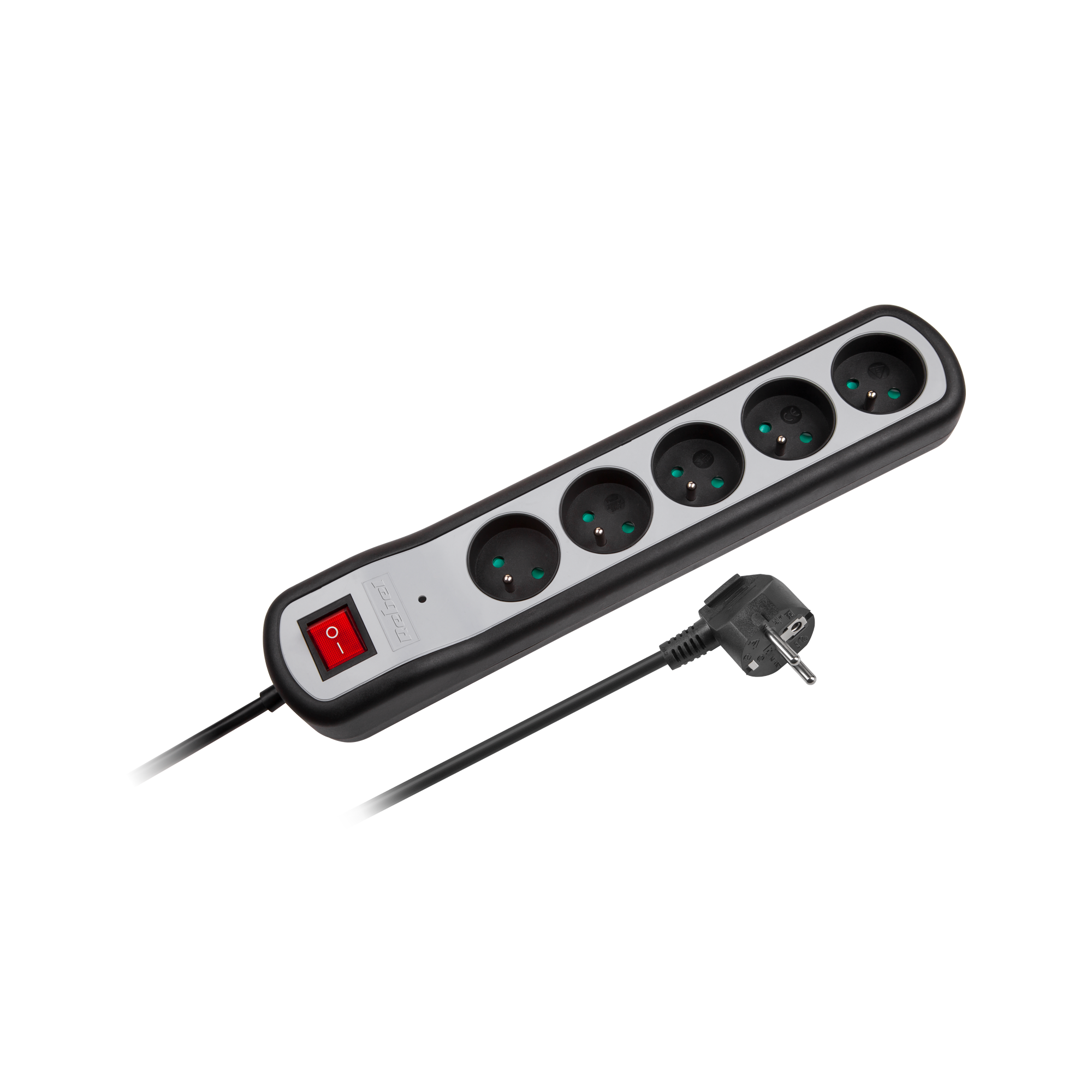 Listwa zasilająca Rebel 5 gniazd z przełącznikiem (1,5m, 3x1,5mm)