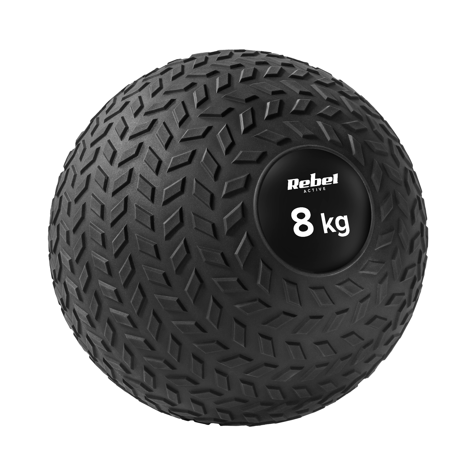 Mažas medicinos kamuolys reabilitacijos pratybų Slam Ball 23cm 8kg, REBEL ACTIVE