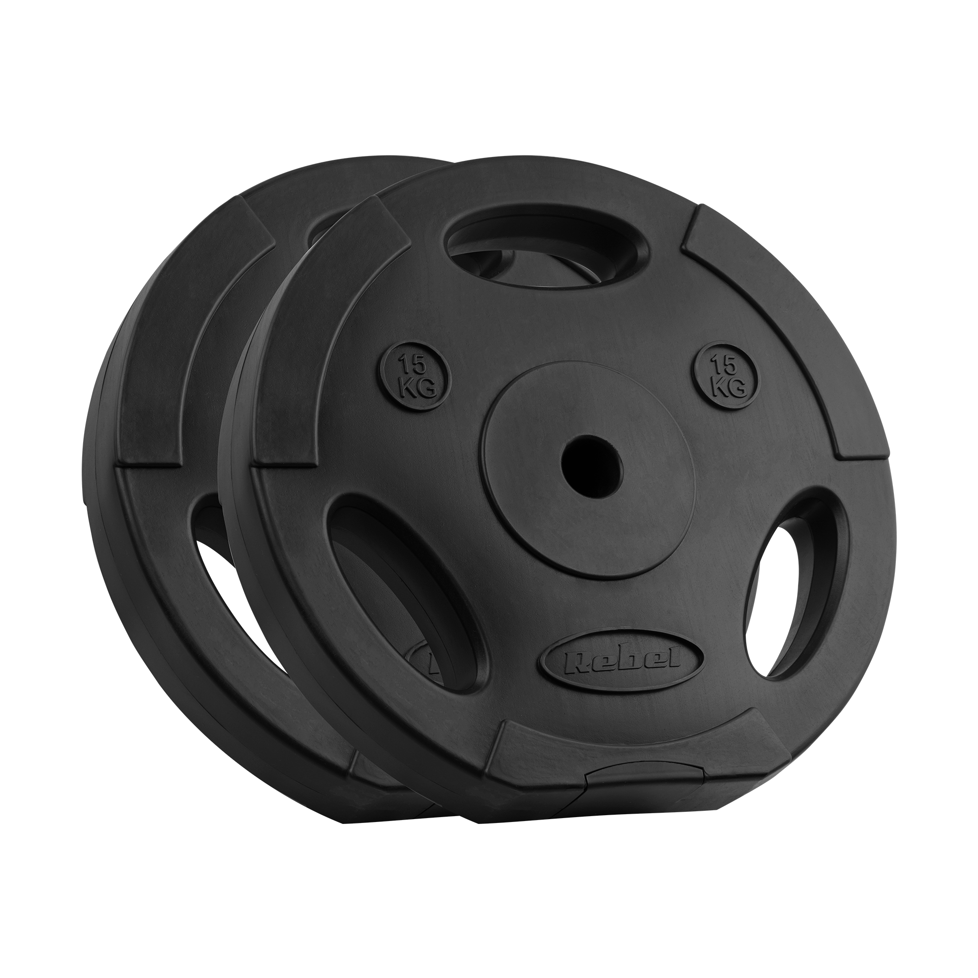 Obciążenie bitumiczne zestaw 2x15kg, otwór 31mm, talerz z uchwytami, REBEL ACTIVE