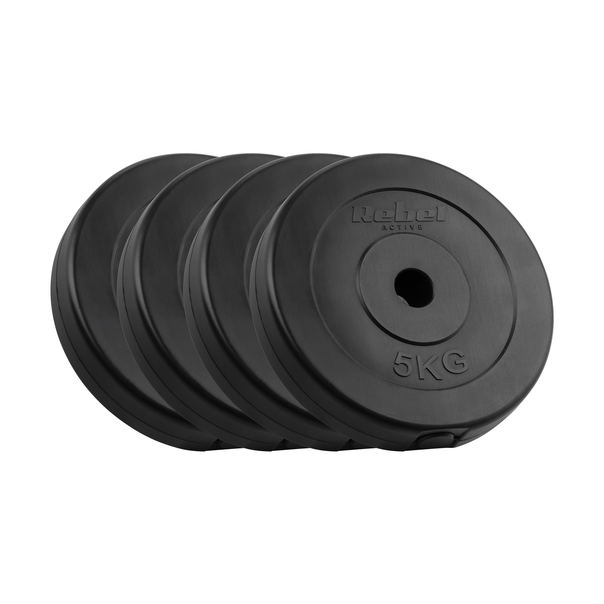 Obciążenie bitumiczne zestaw 4x5kg, otwór 31mm, talerz klasyczny, REBEL ACTIVE