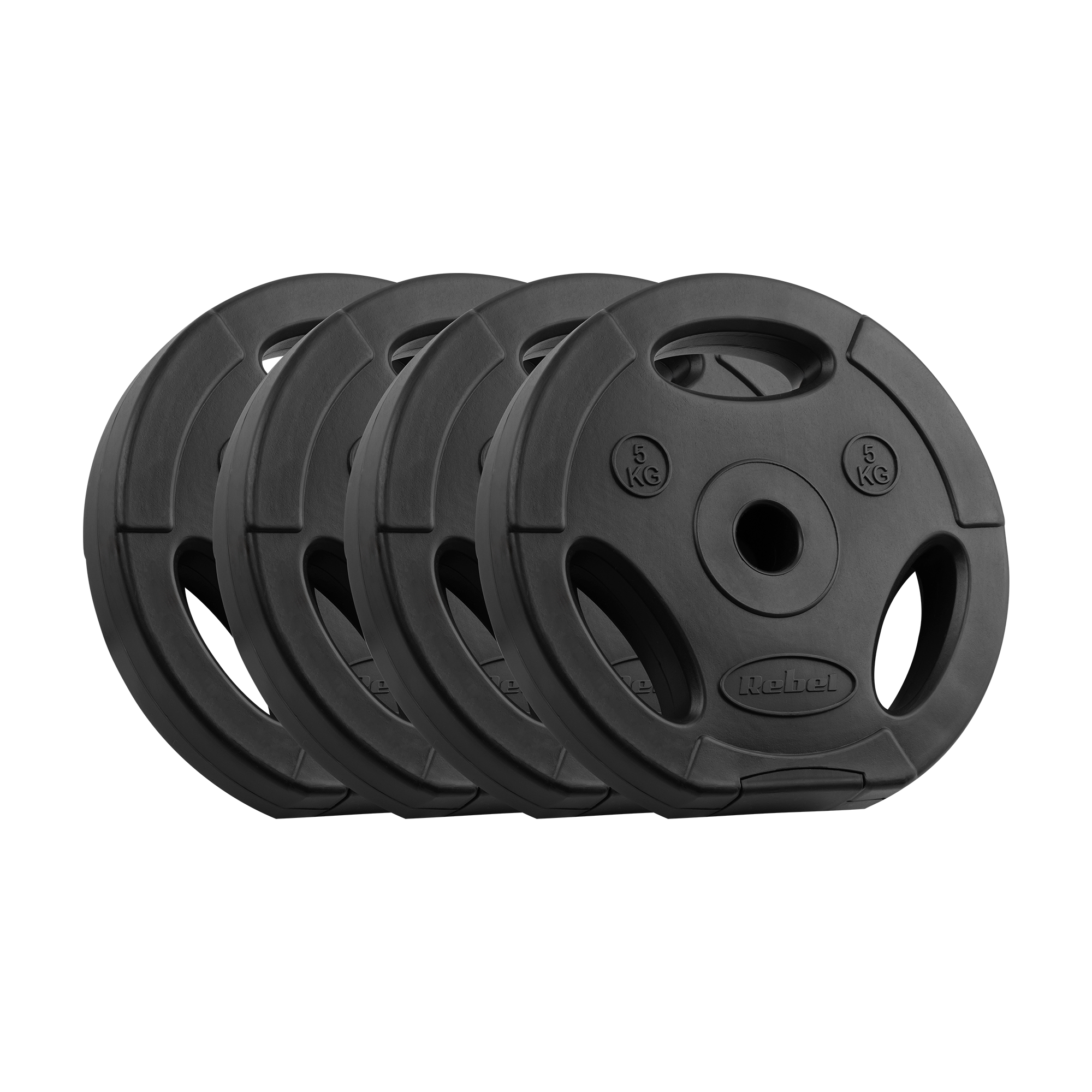 Obciążenie bitumiczne zestaw 4x5kg, otwór 31mm, talerz z uchwytami, REBEL ACTIVE