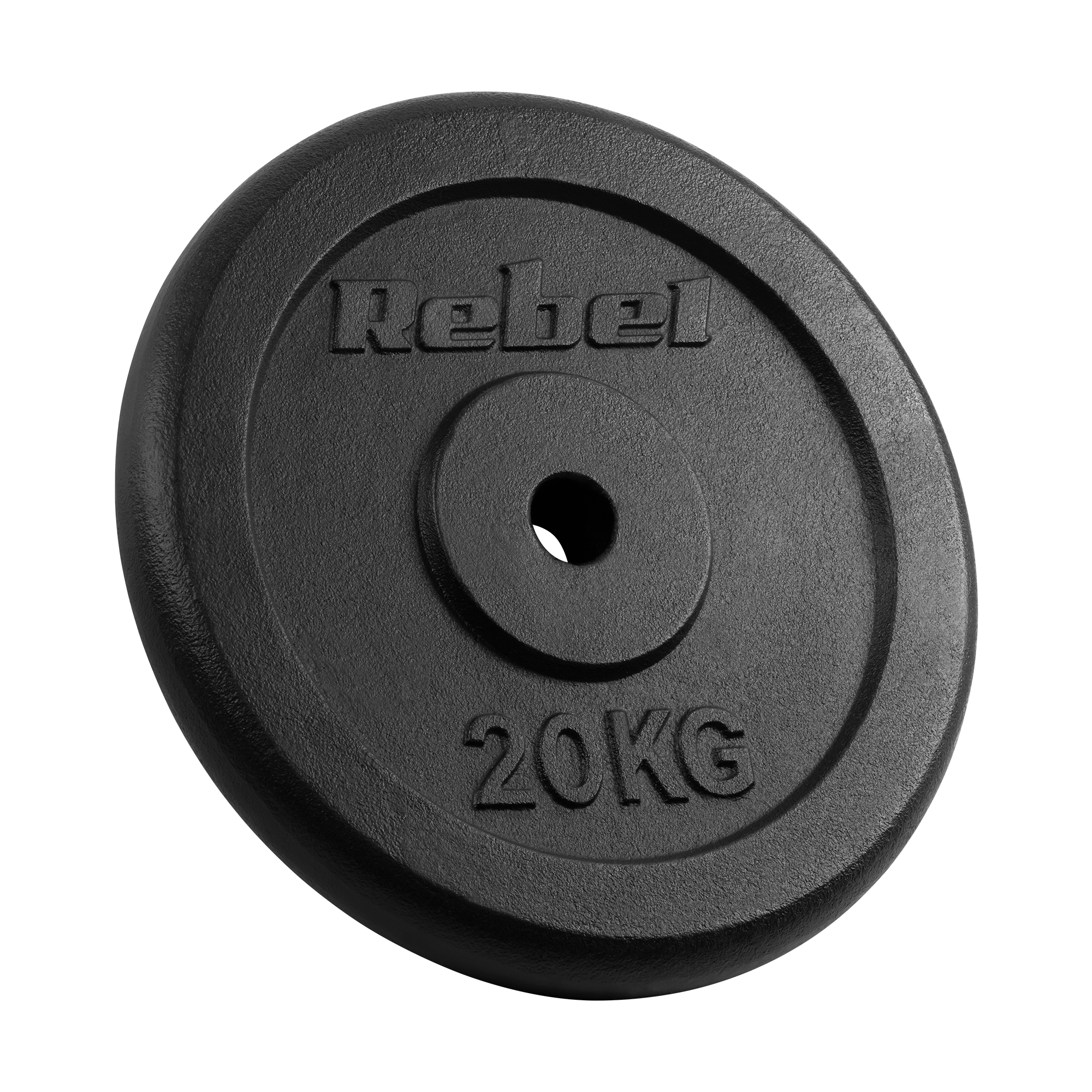 Obciążenie żeliwne 20kg, otwór 31mm, talerz klasyczny, REBEL ACTIVE