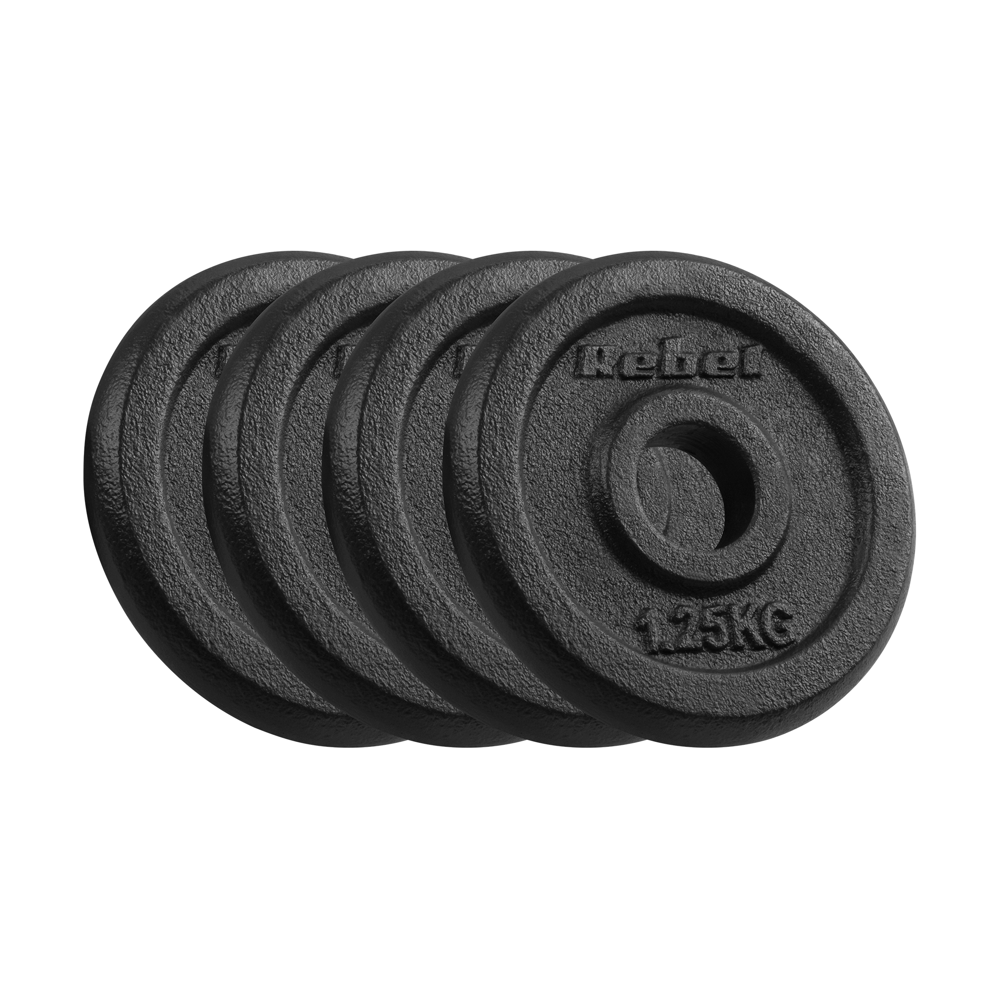 Obciążenie żeliwne zestaw 4x1.25kg, otwór 31mm, talerz klasyczny, REBEL ACTIVE