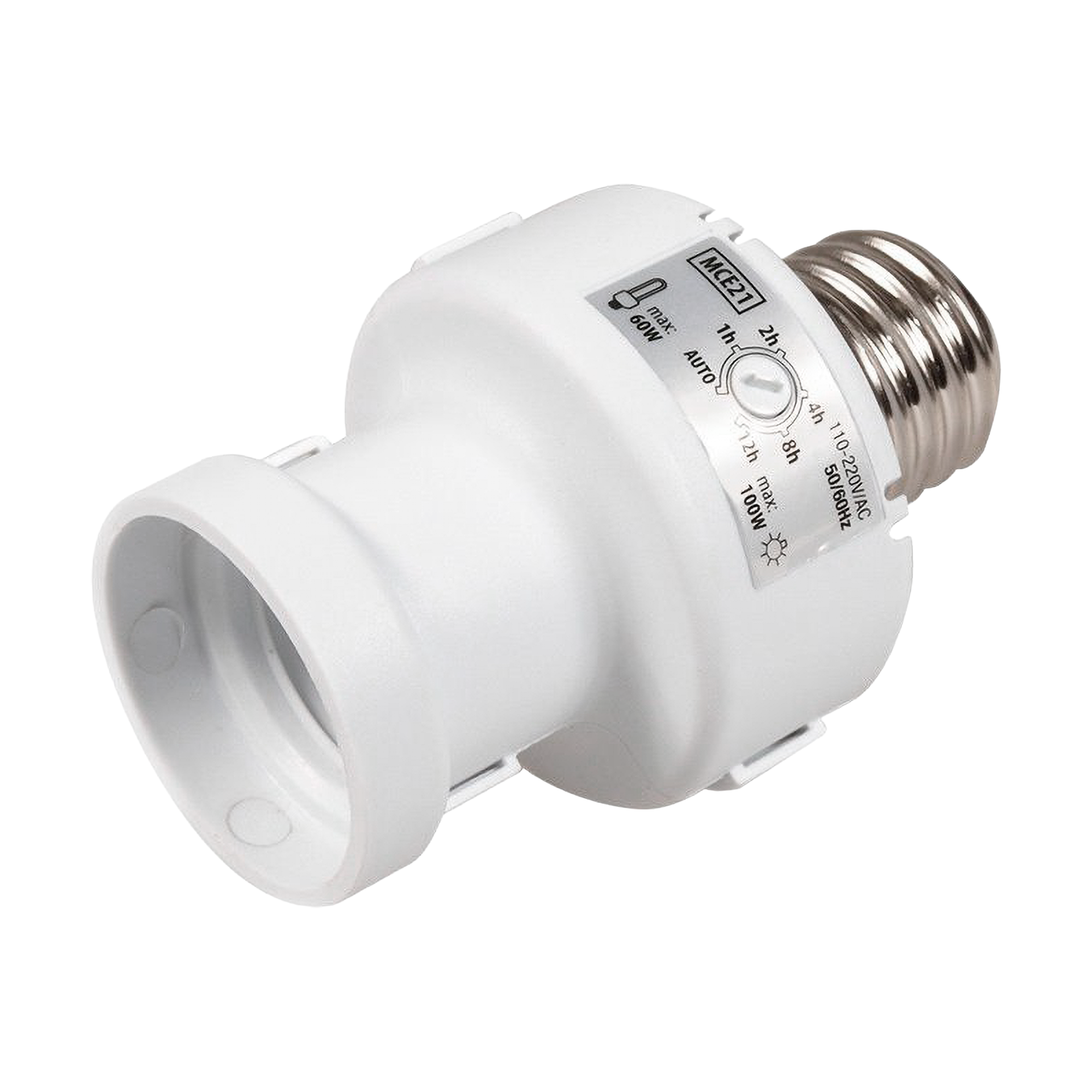 Oprawa żarówki z czujnikiem zmierzchu timer MCE21W