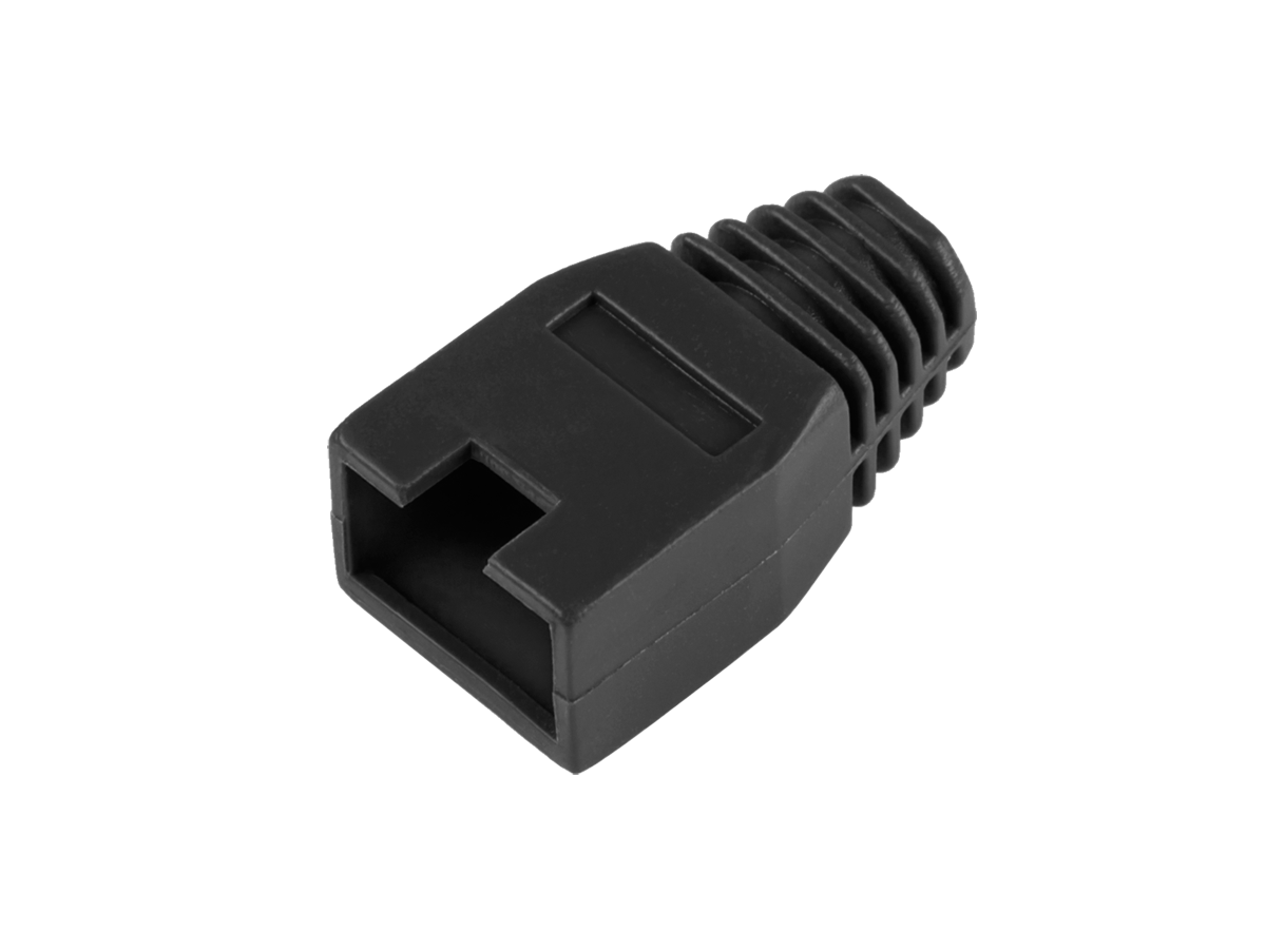 Osłona gumowa wtyku 8p8c RJ45 czarna