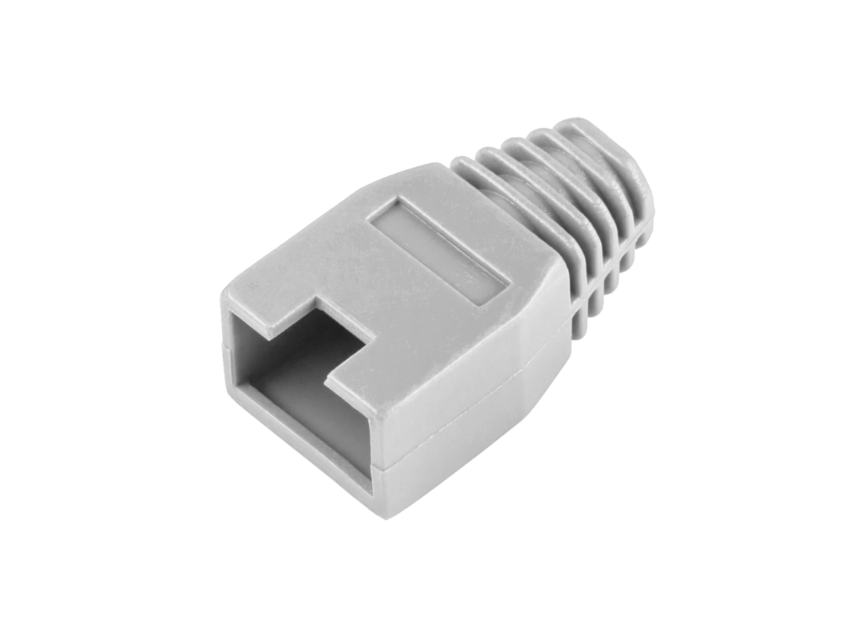 Oslona gumowa wtyku 8p8c RJ45 szara
