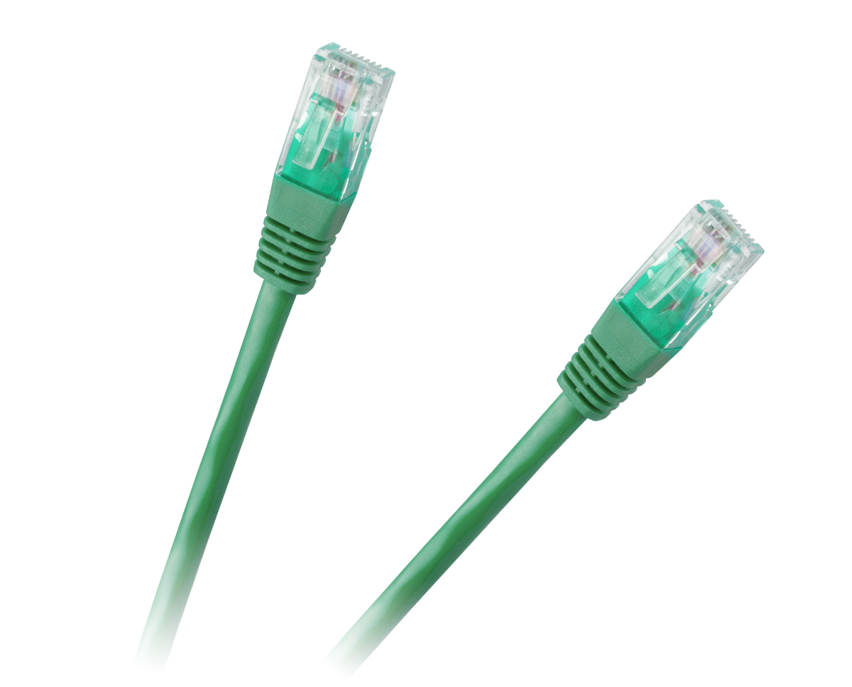 Patchcord kabel UTP 8c wtyk-wtyk 3,0m CCA zielony cat.6e