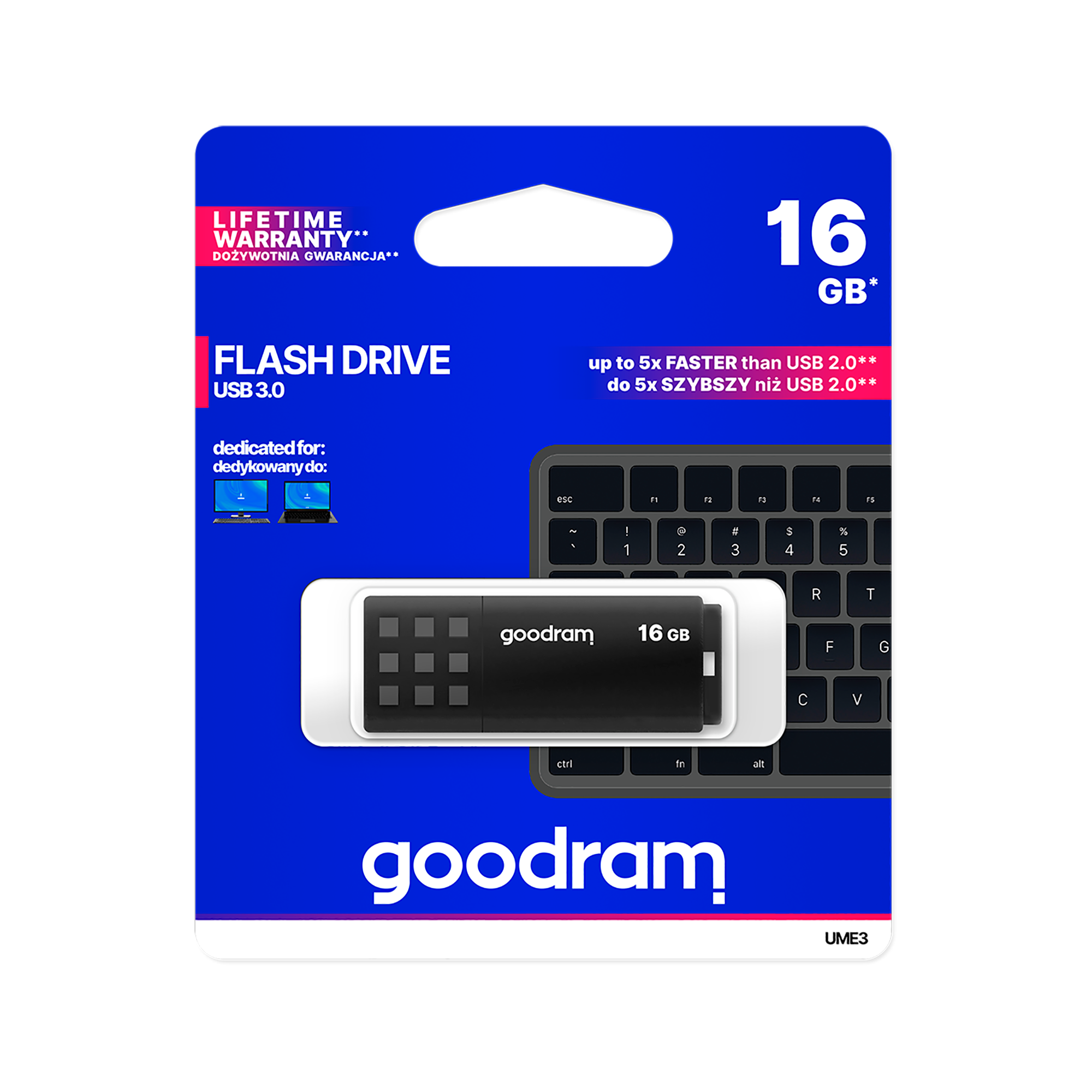Pendrive Goodram USB 3.2 16GB czarny