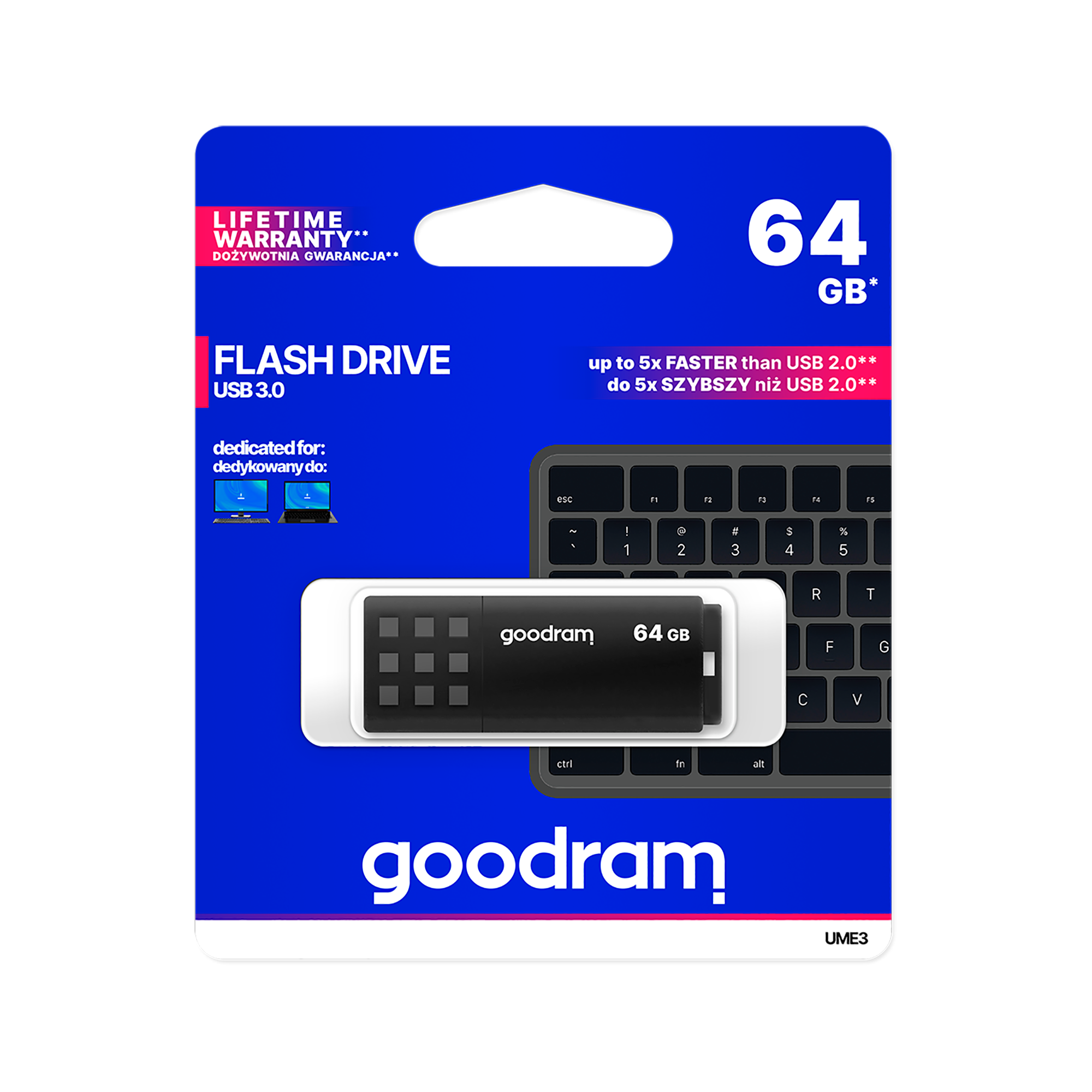 Pendrive Goodram USB 3.2 64GB czarny